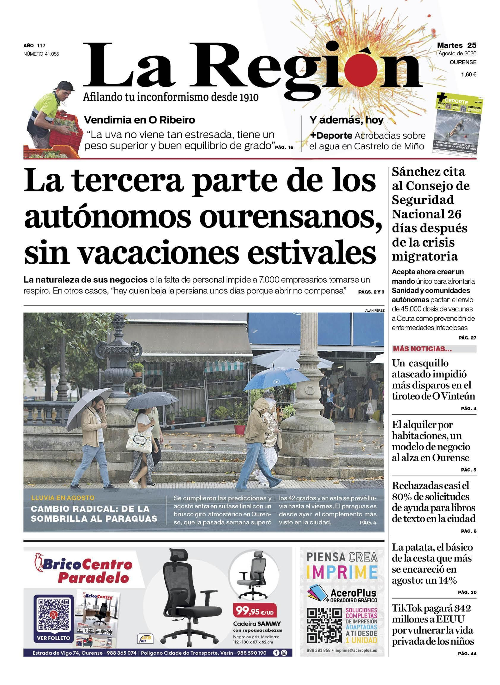 La portada de hoy
