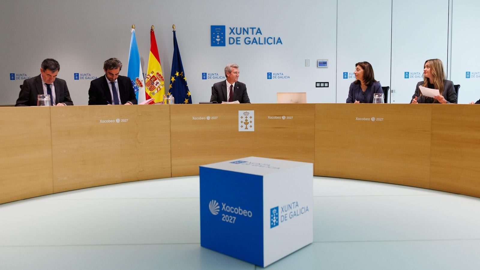 Alfonso Rueda comparece tras el Consello de la Xunta