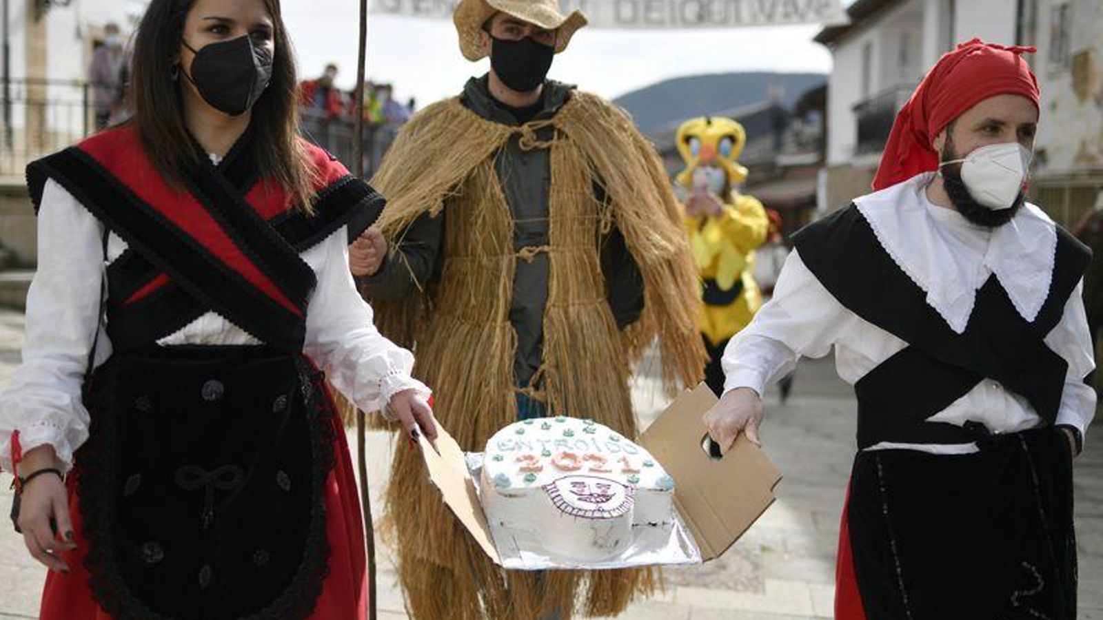 Domingo de Estrea en Laza en 2021. Foto: Xesús Fariñas