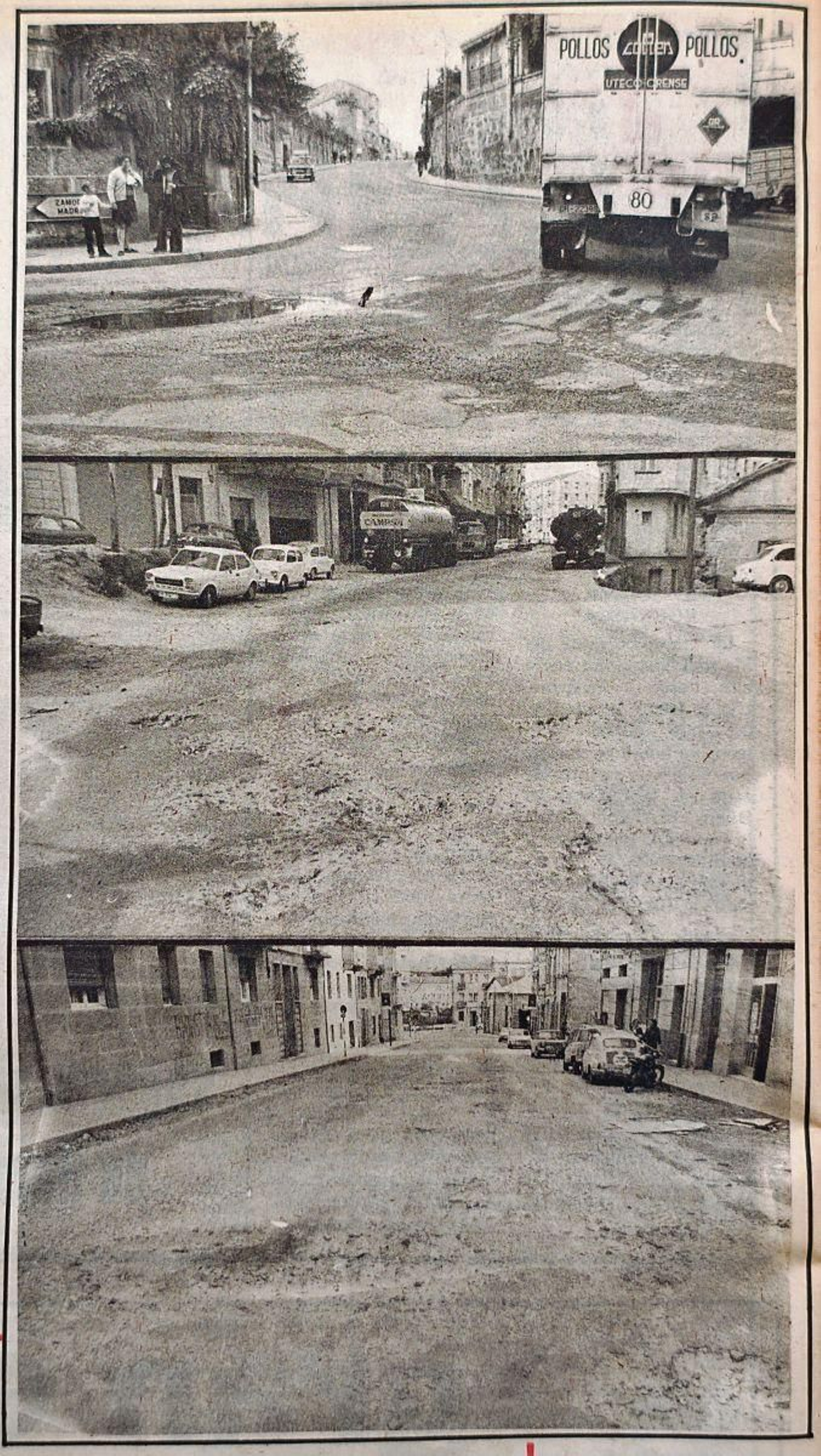 Tres imágenes de la avenida de Portugal.