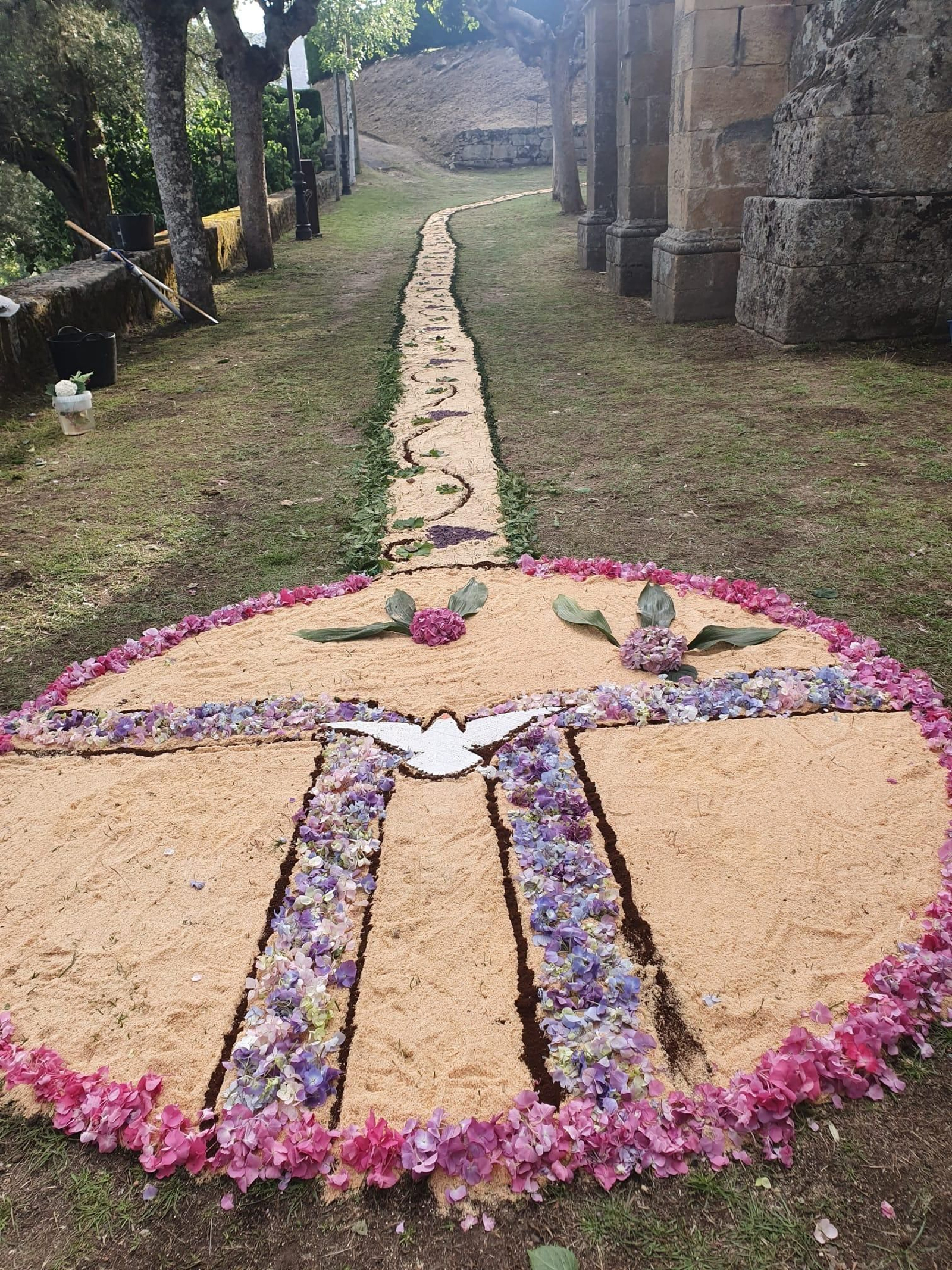 Alegoría de la paz en las alfombras de Oímbra.