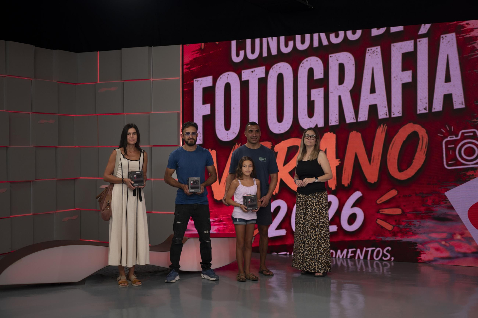 Última hornada de ganadores de Foto de Verano 2026 en el plató de Telemiño