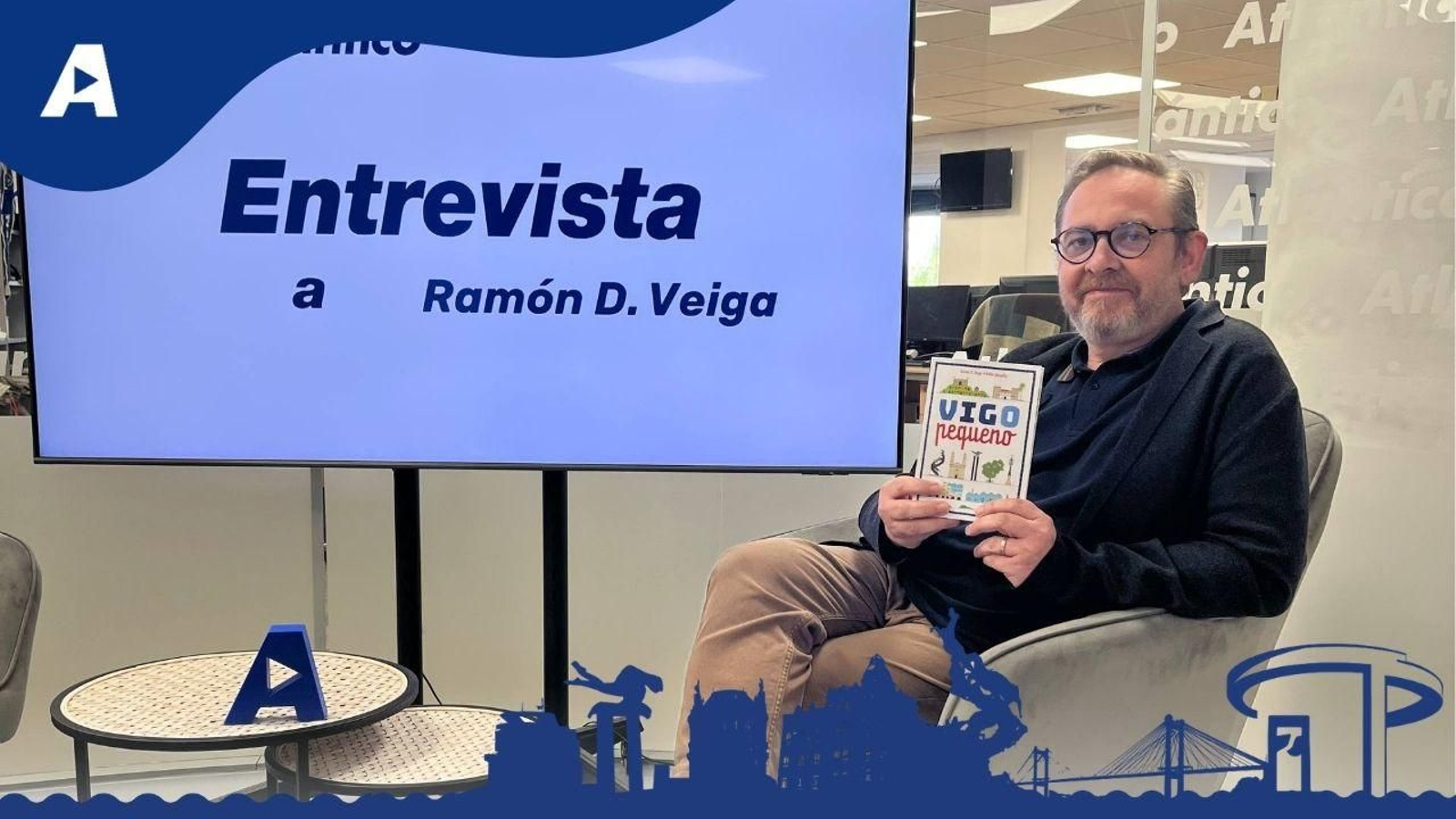 Ramón Veiga: “Mesturo realidade e ficción sobre a historia dos monumentos da cidade”