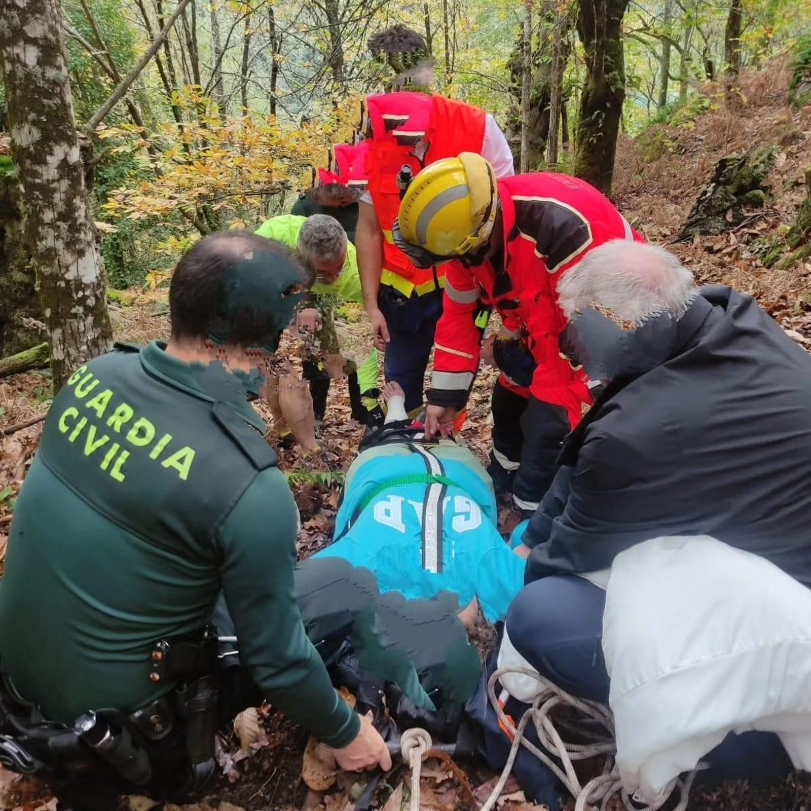 Operativo de rescate Ribeira Sacra