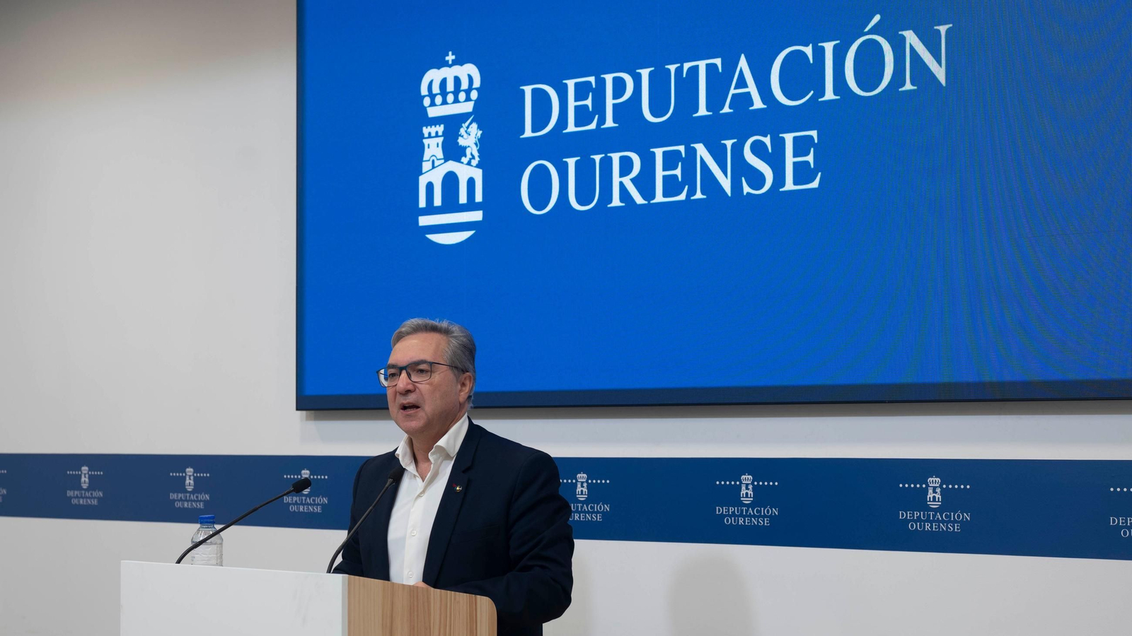 Luis Menor durante su comparecencia tras la junta de gobierno.