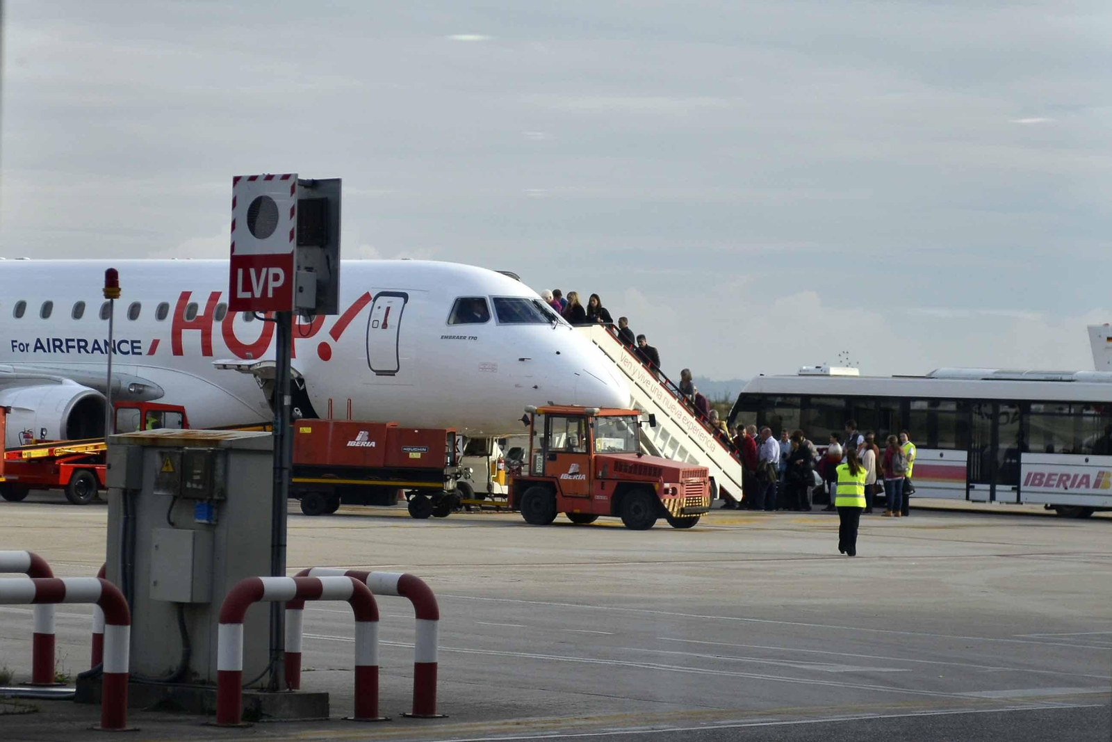 El último avión de Air France, ayer.