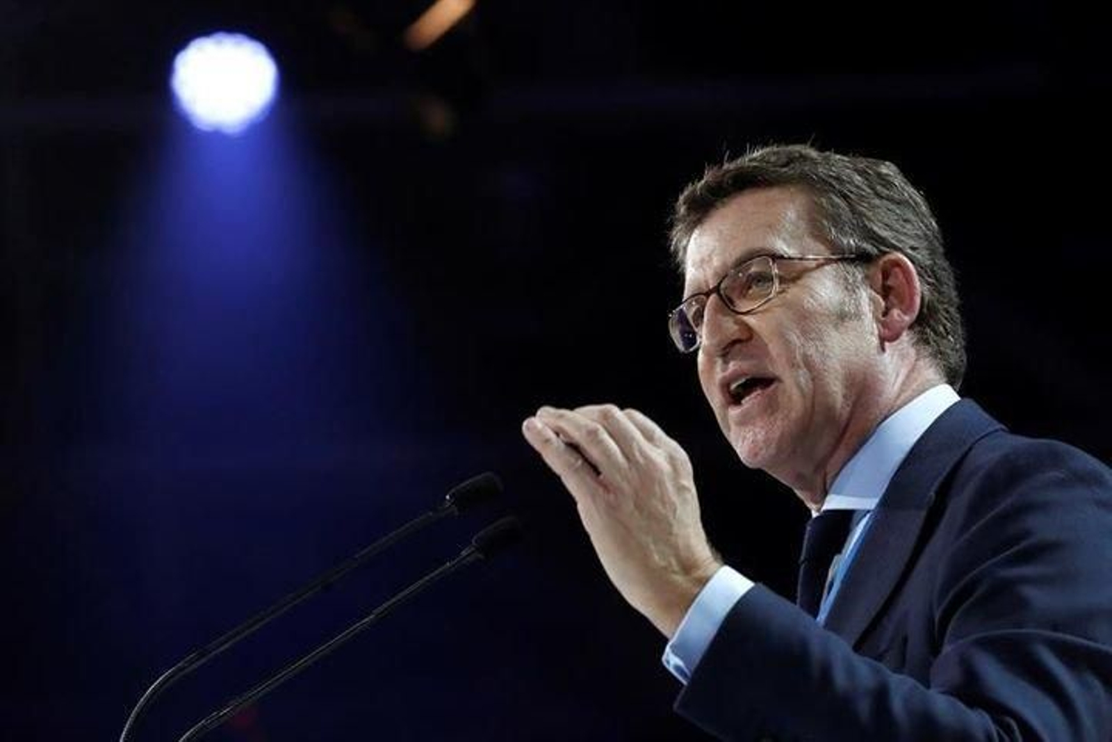 El presidente de la Xunta fue el encargado de inaugurar el Convenio Nacional del PP.