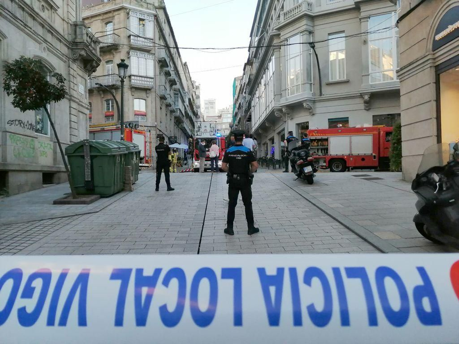 Un incendio se desata en la sede del Celta 92