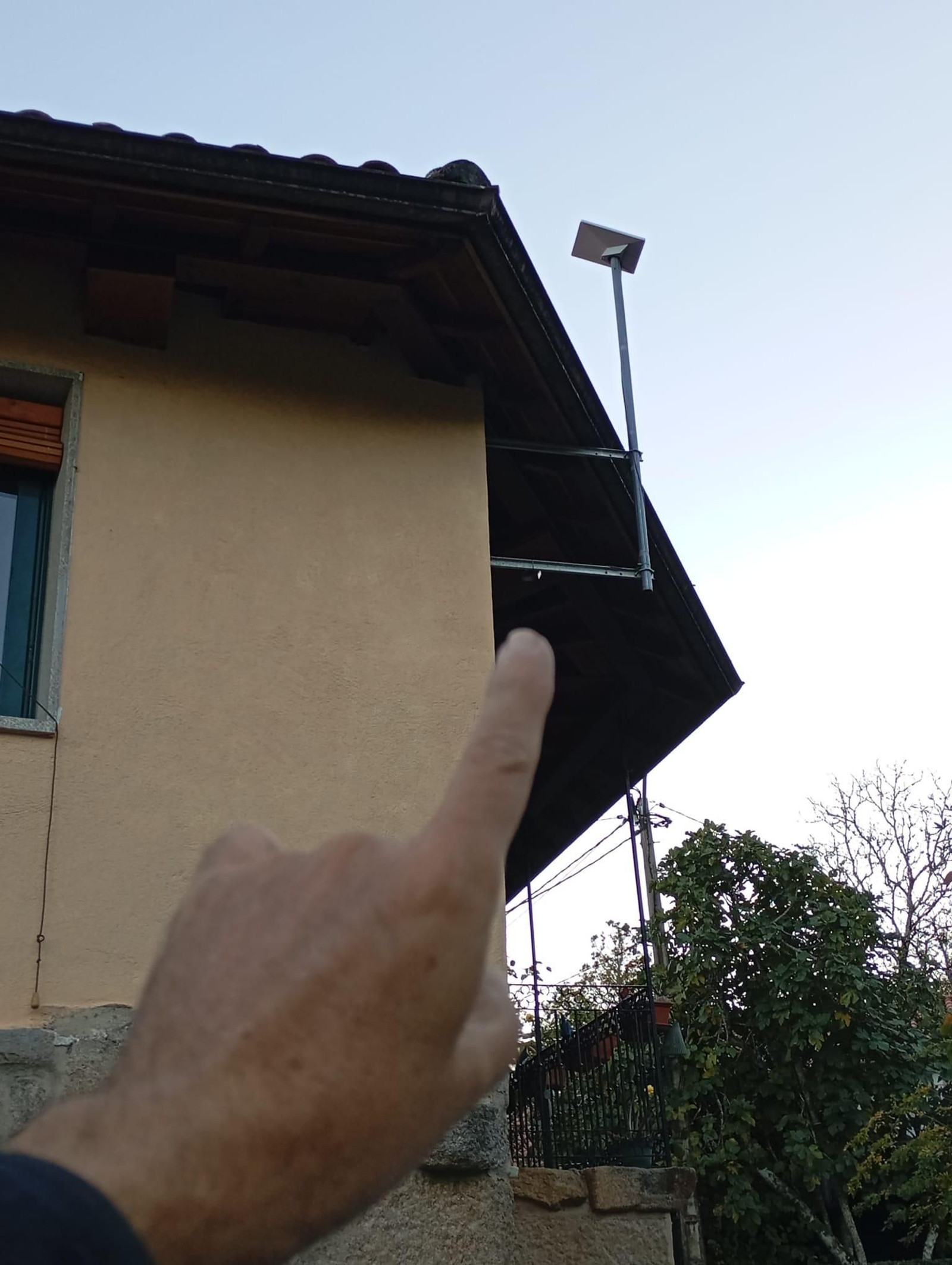 Antena de Starlink.