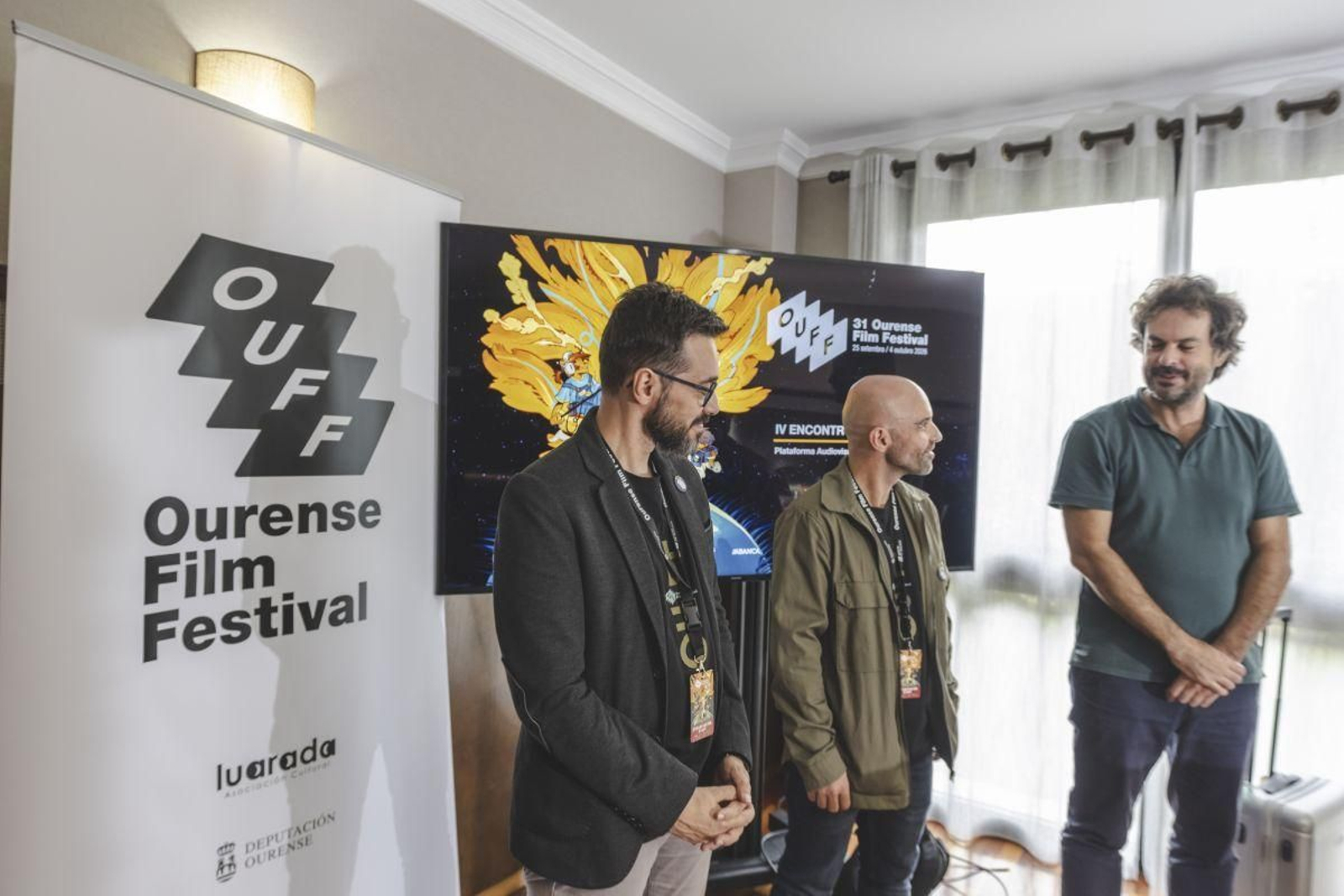 Óscar Doviso, Marcos Álvarez e Felipe Lage.