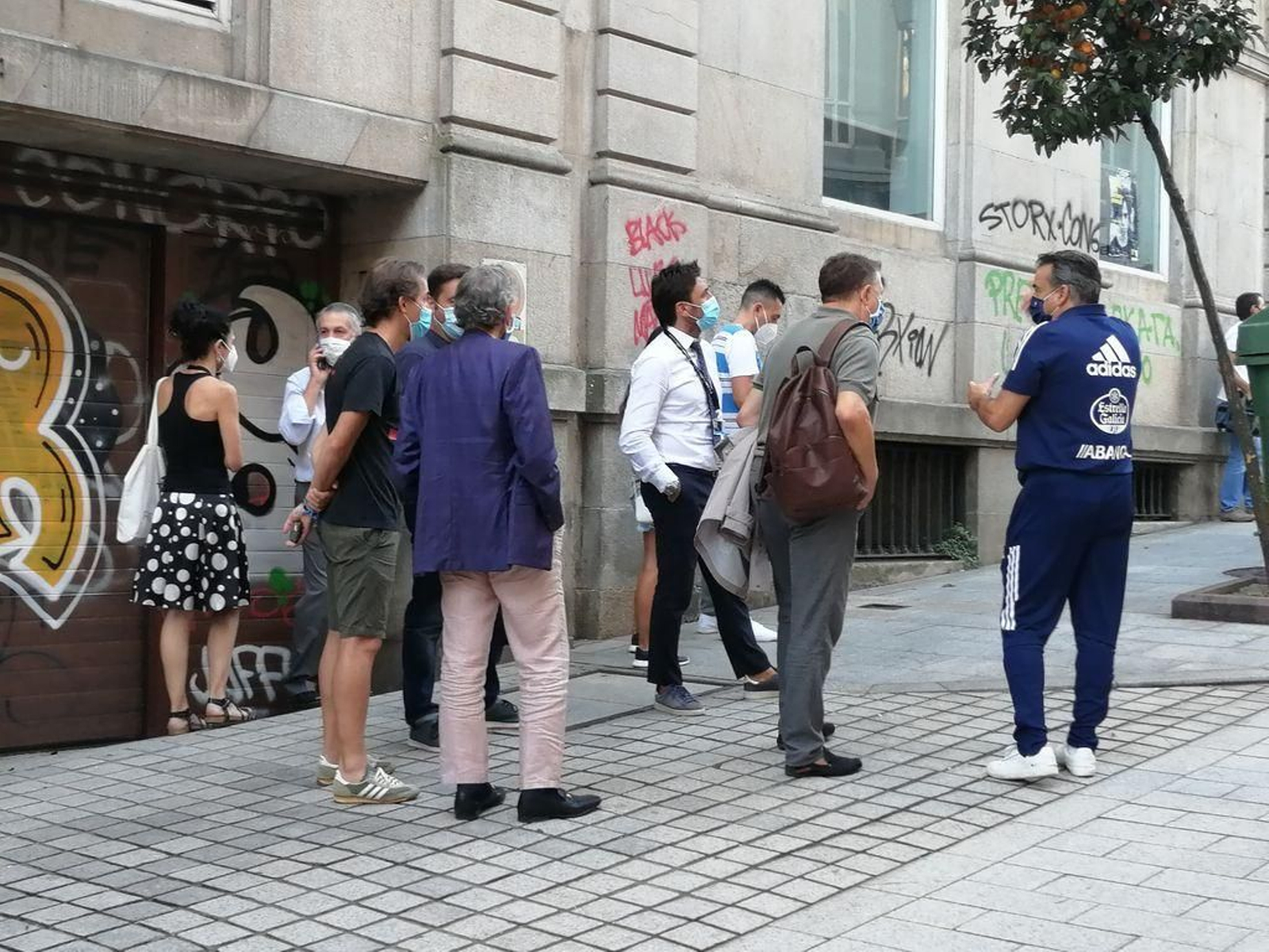 Un incendio se desata en la sede del Celta 90