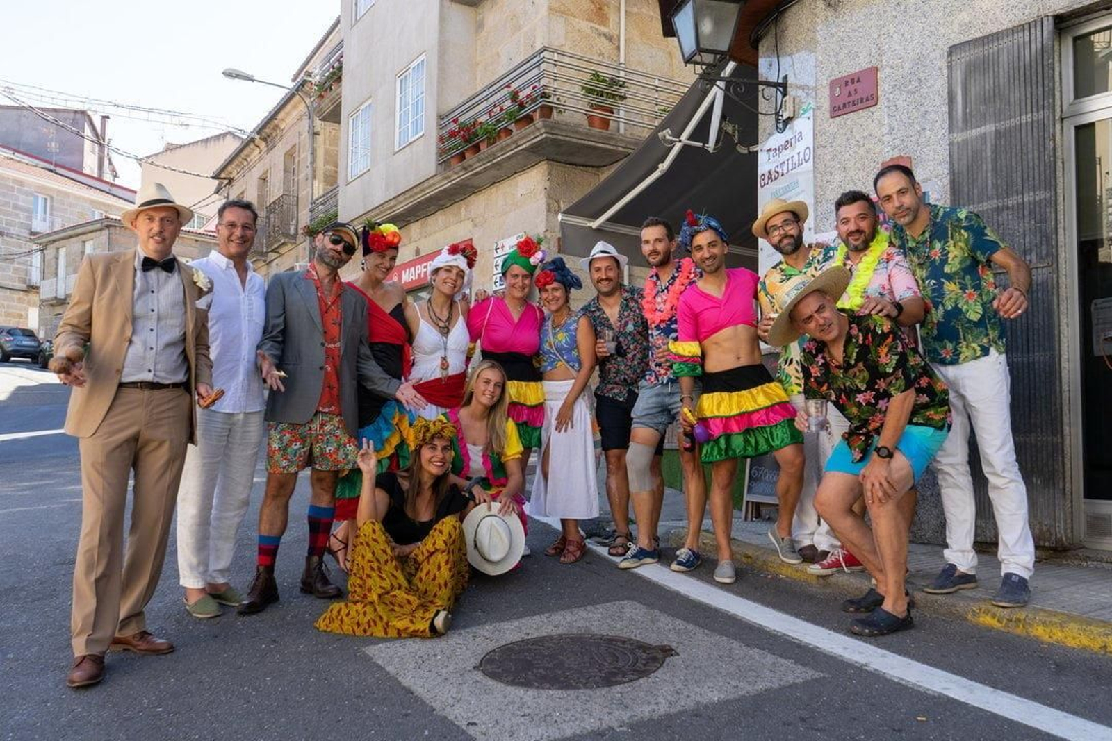 Una edición anterior del Entroido Quente.