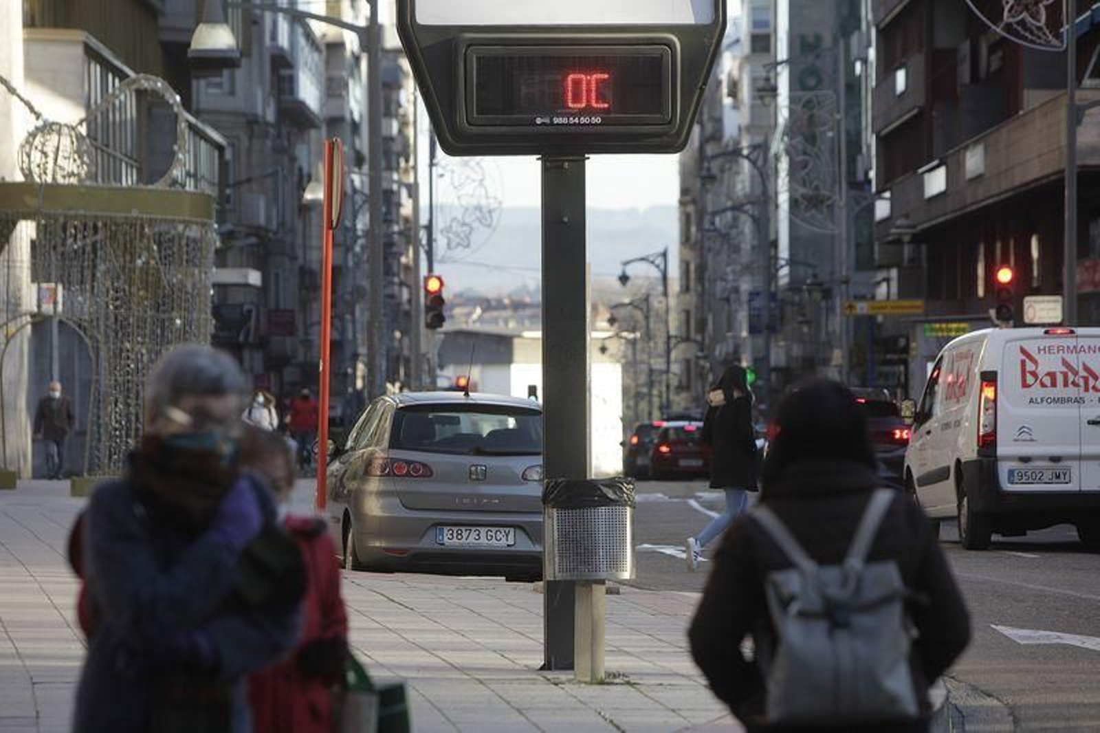 Jornada de frío en Ourense // FOTO: MIGUEL ÁNGEL