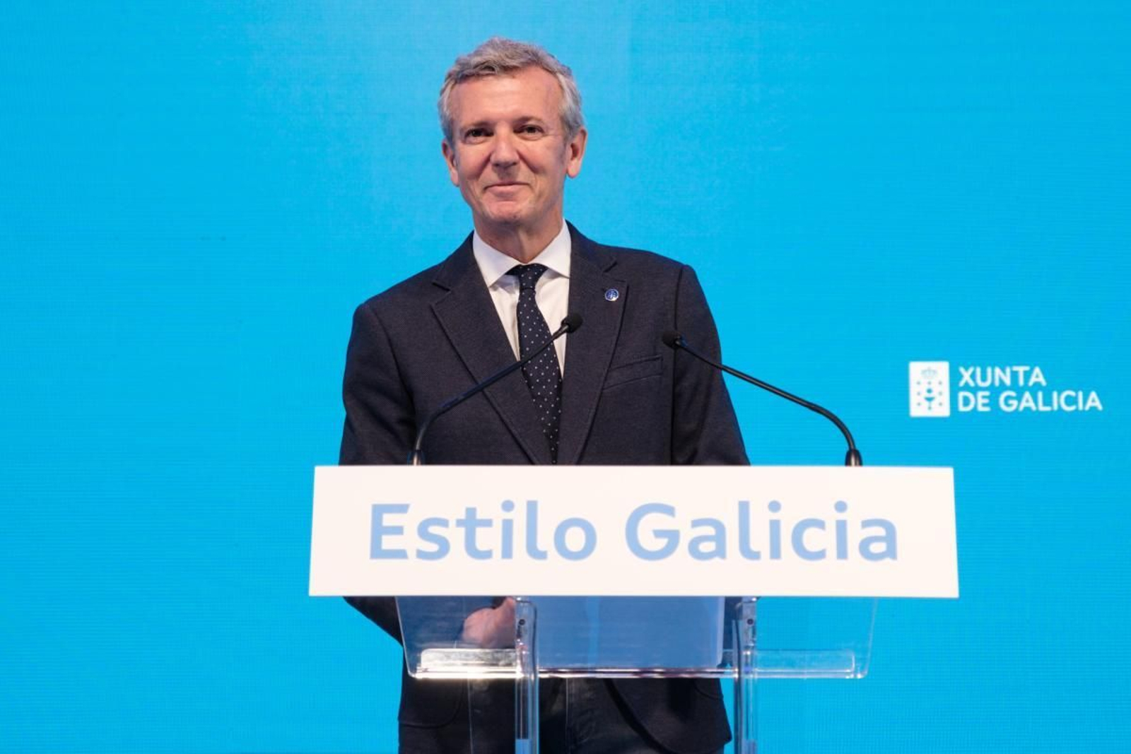 El presidente de la Xunta de Galicia, Alfonso Rueda, protagonizó un acto institucional para hacer balance de su primer año de legislatura.