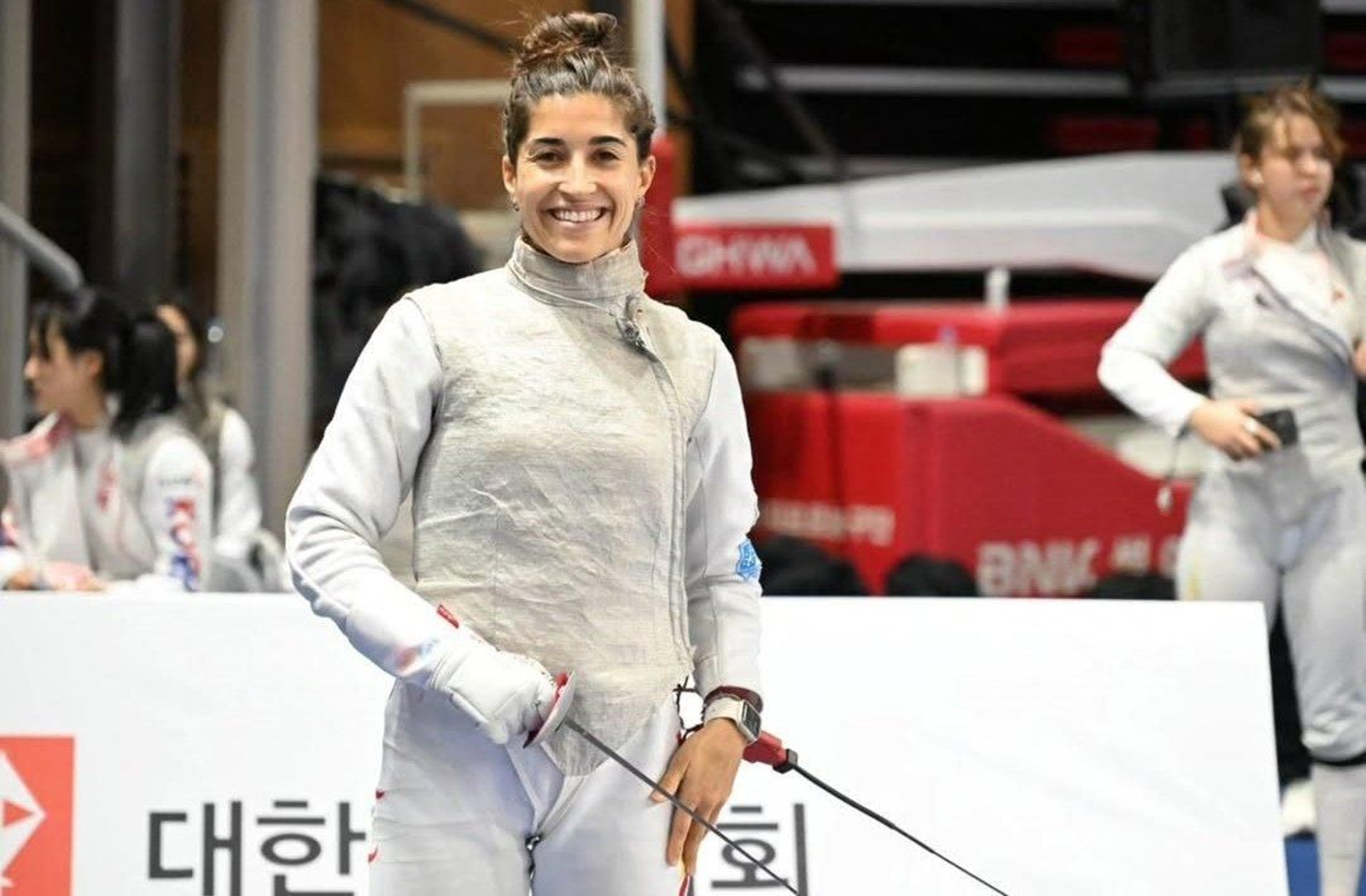 La floretista de El Olivo firmó un sensacional papel en el país asiático.