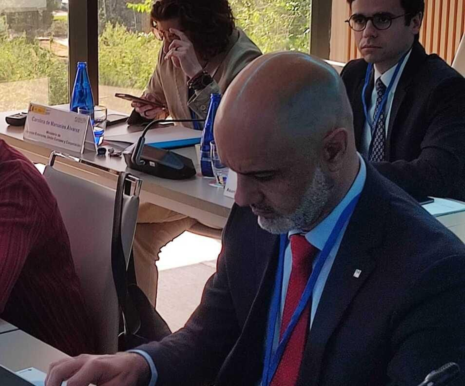 El director de la Cataluña Exterior durante el pleno del CGCEE (1)
