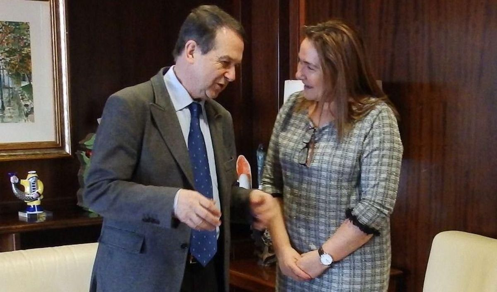 Abel Caballero y Ana Ortiz ya se reunieron en 2017, cuando ella era subdelegada del Gobierno en Pontevedra.