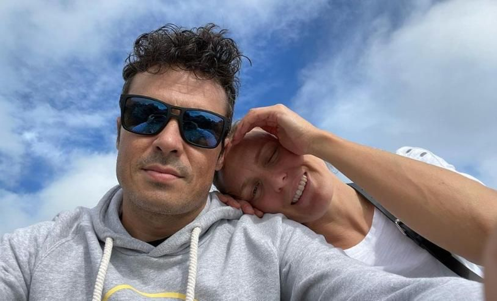 Gómez Noya y Anneke Jenkins. // @jgomeznoya