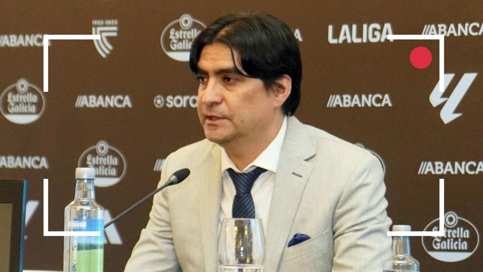 Rueda de prensa den directo de Marco Garcés.