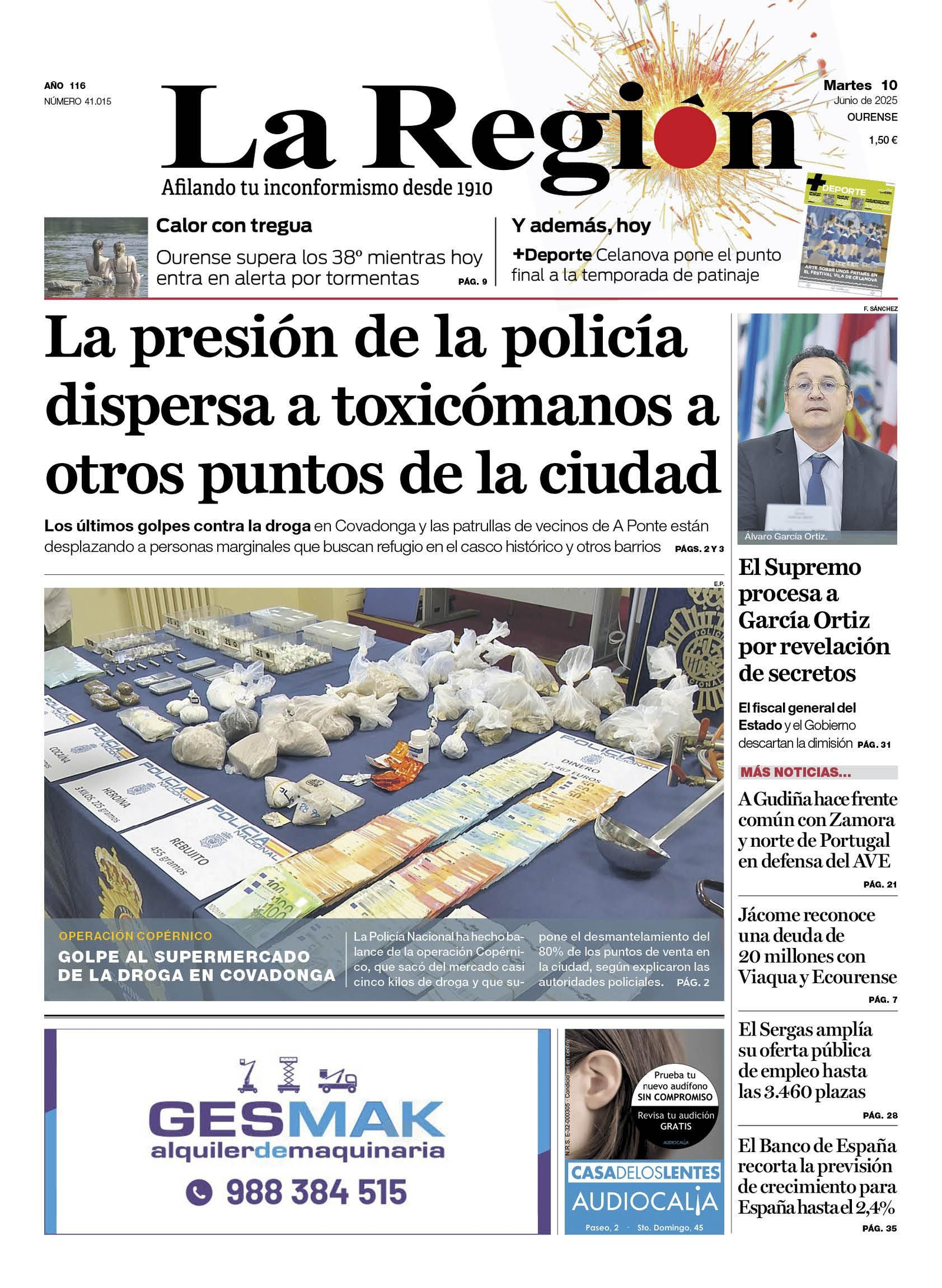 La portada de hoy