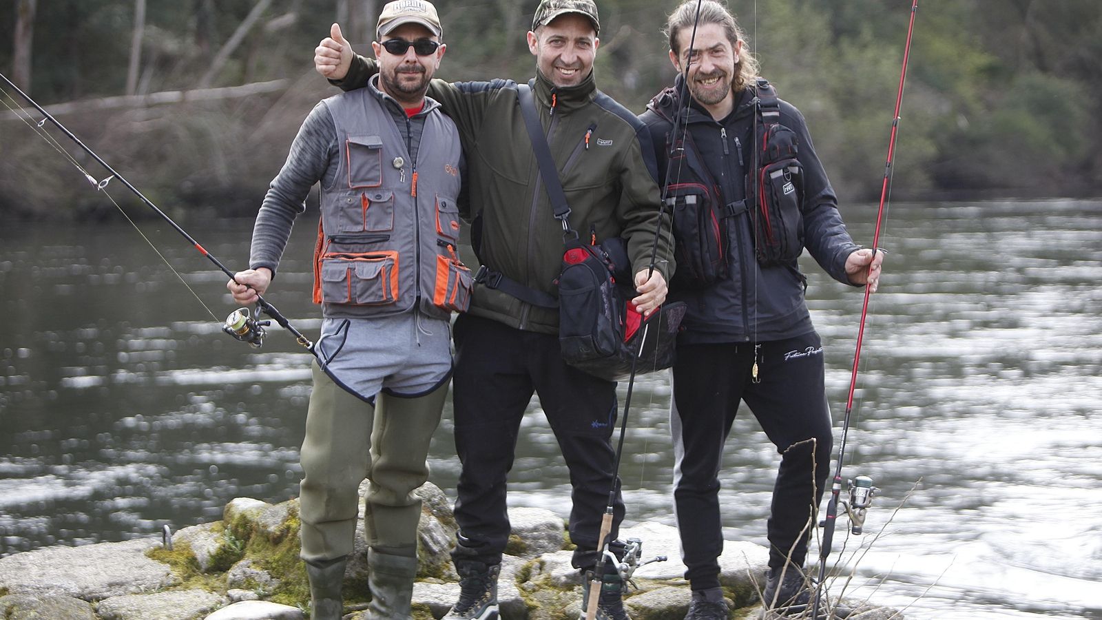 Marcos, Isidro e Roberto. (FOTO: MIGUEL ÁNGEL)