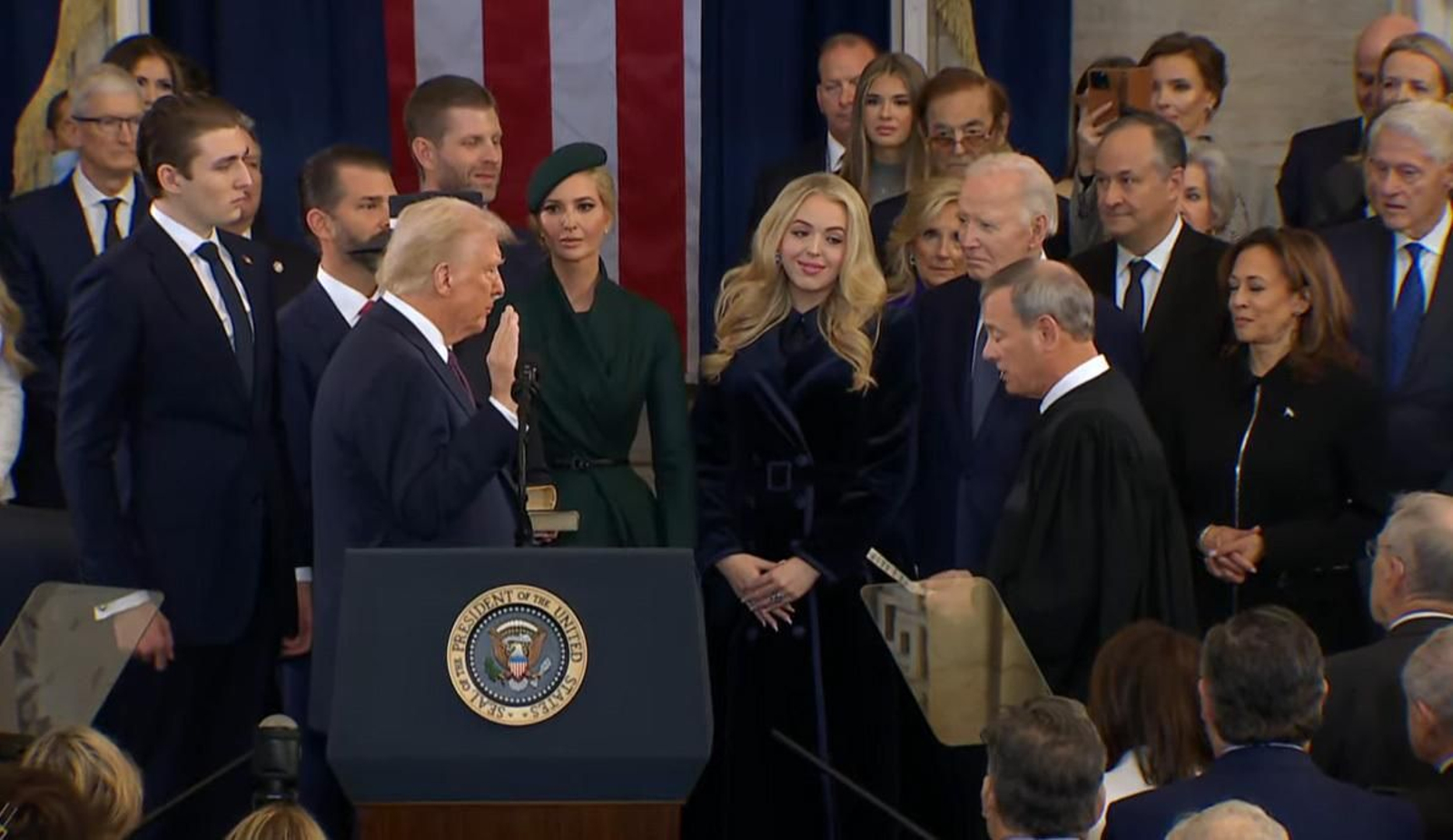 Trump jura su cargo como presidente número 47 de Estados Unidos.