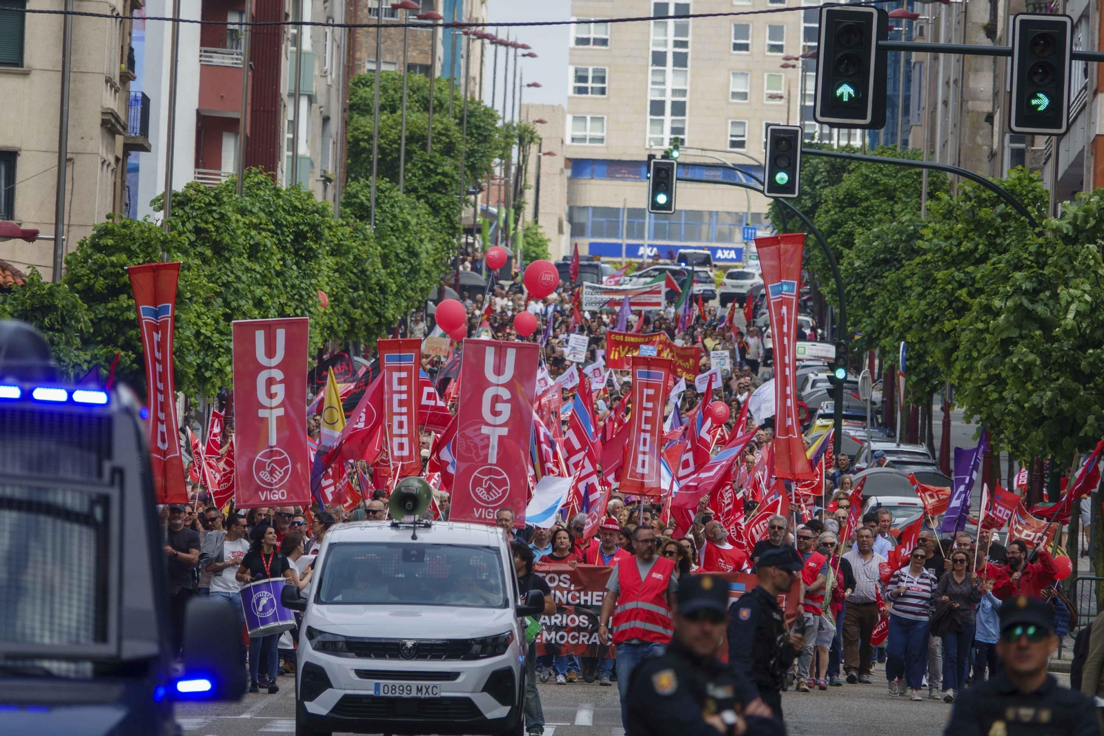 Galería | Jornada de reivindicaciones por el Día del Trabajador en Vigo