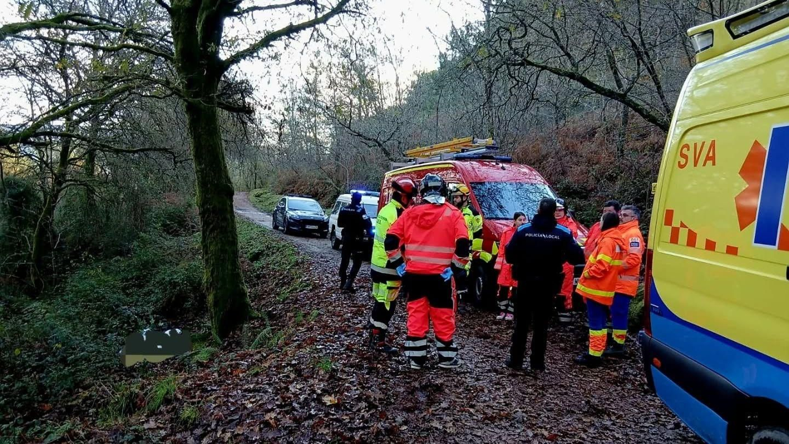 Dispositivo en la Senda da Auga.