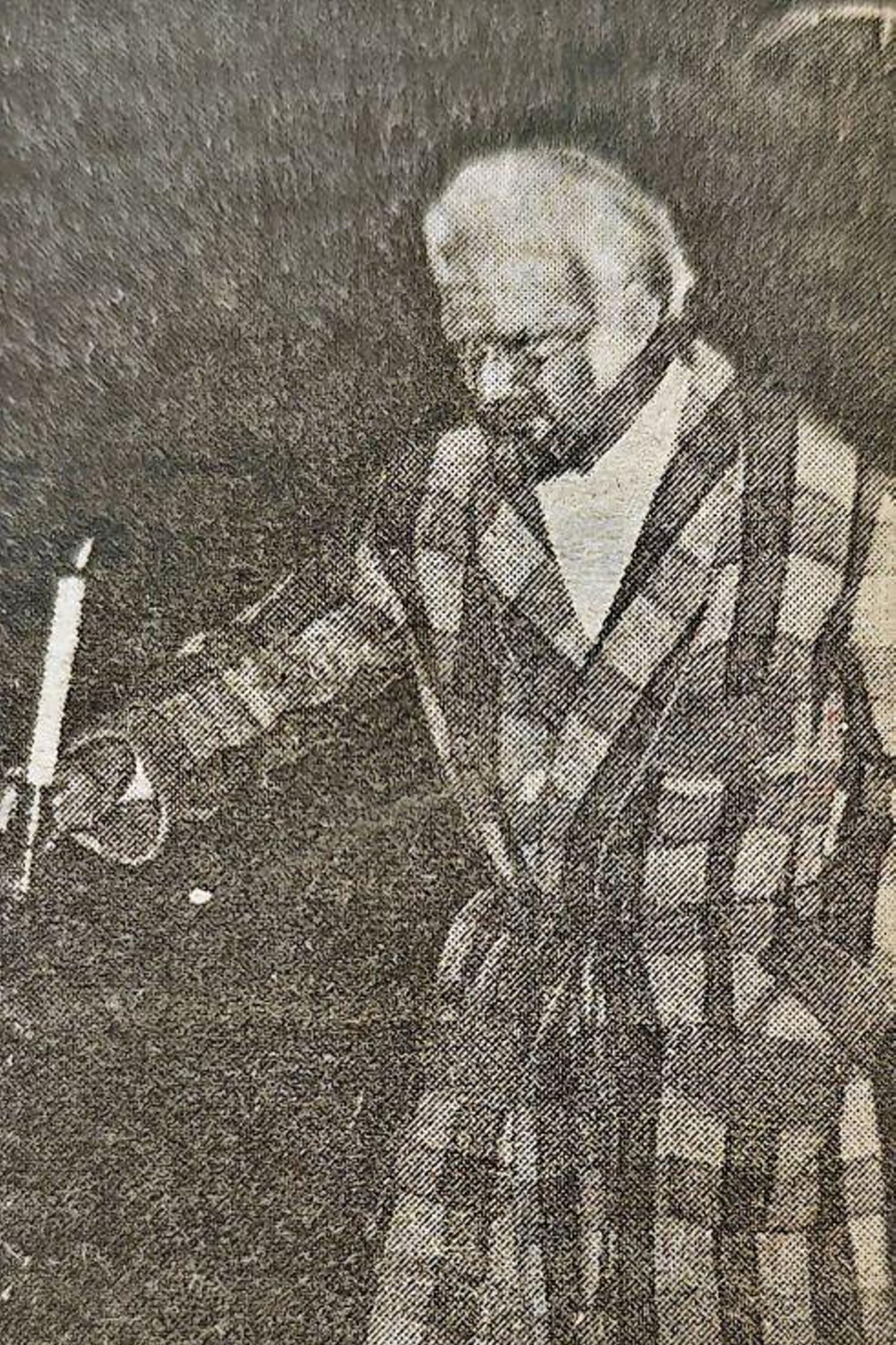 El actor Carlos Pereira actuando en el Liceo.