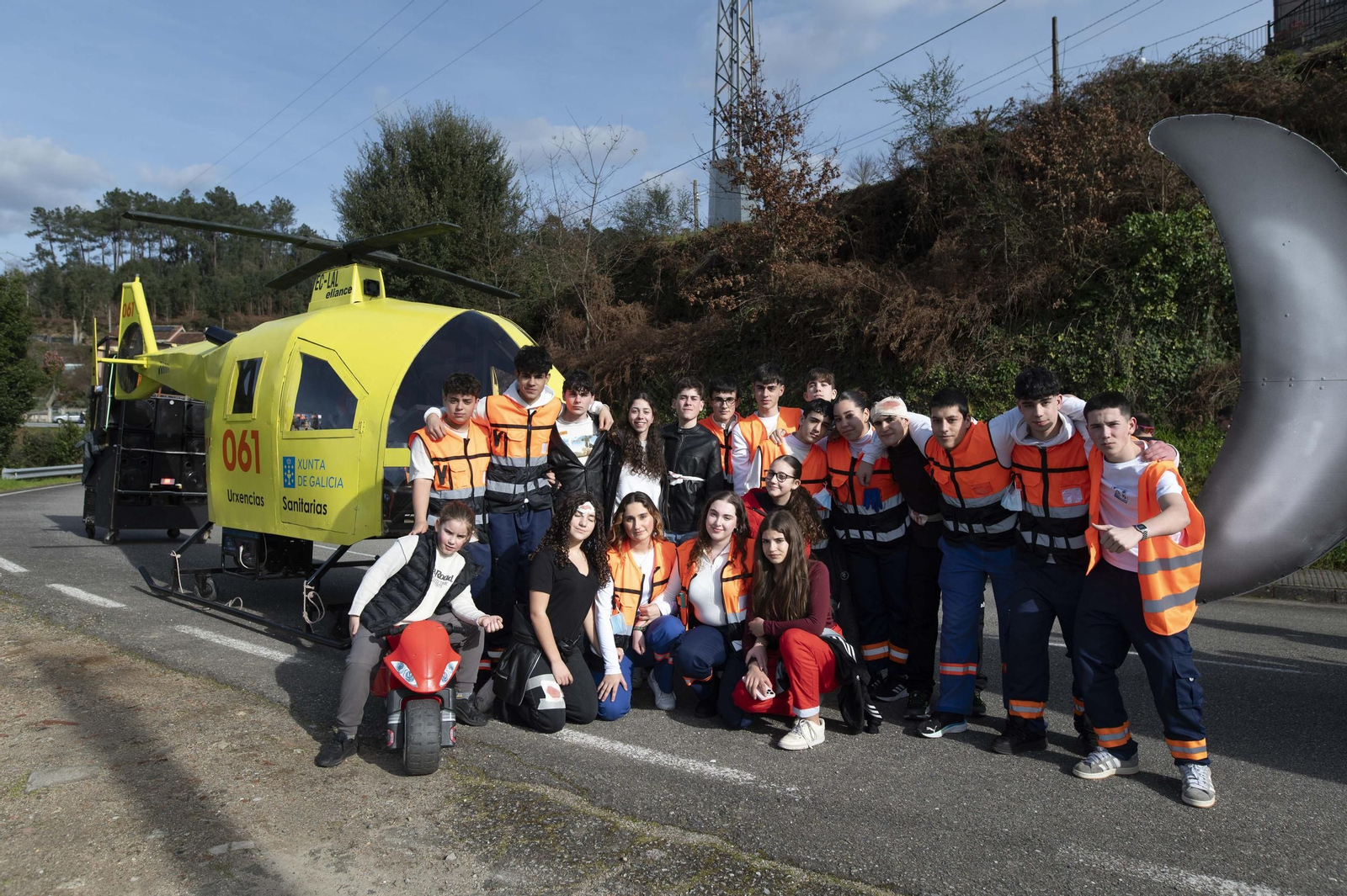 Galería | O Zamaruco dixo adeus ao Entroido en Cortegada o Entroido coas súas comparsas