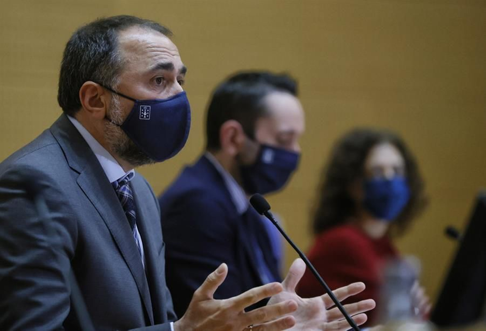 Comesaña, durante la rueda de prensa. (EFE)