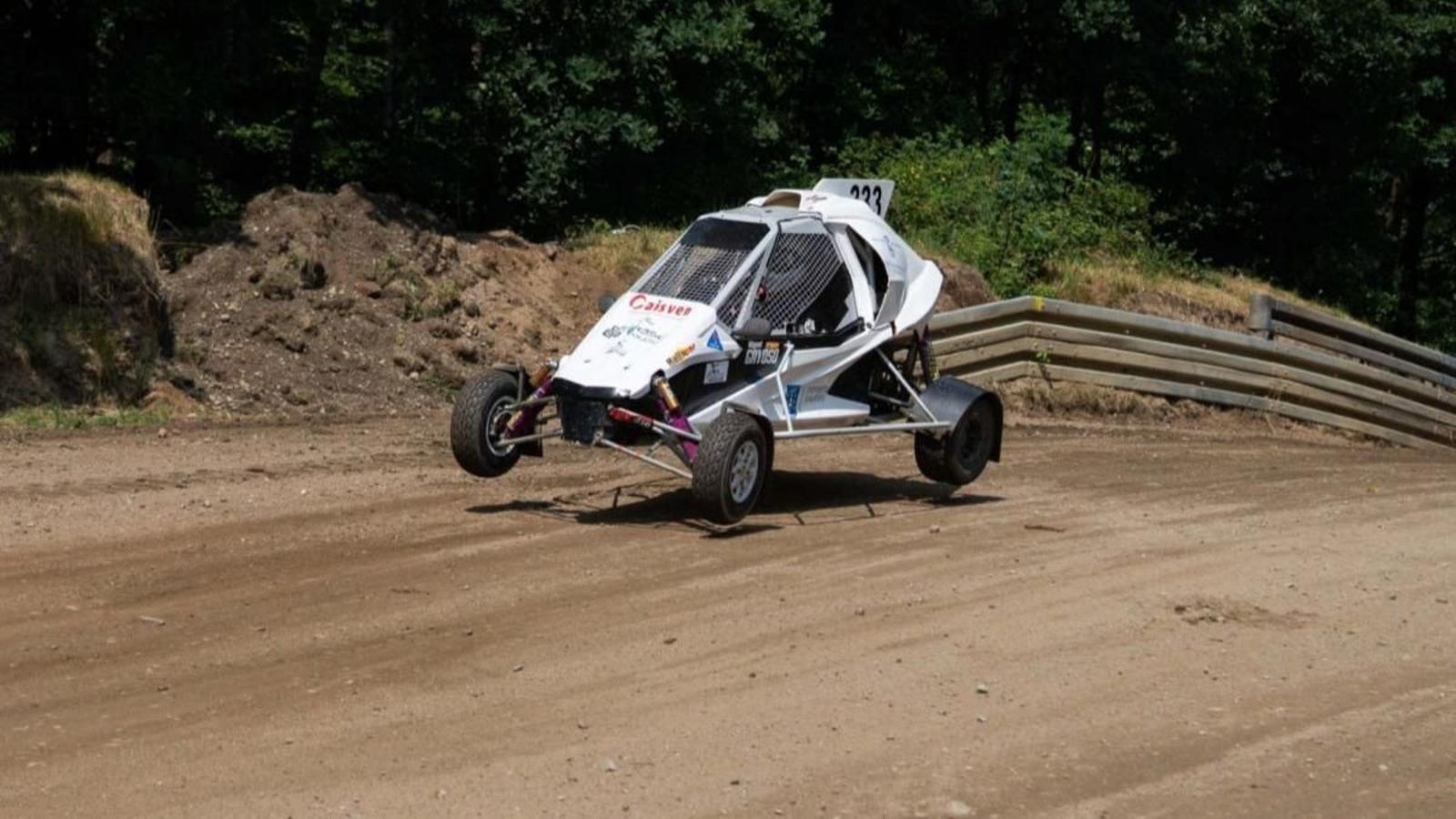Miguel Gayoso, en acción en el circuito de Matschenberg.