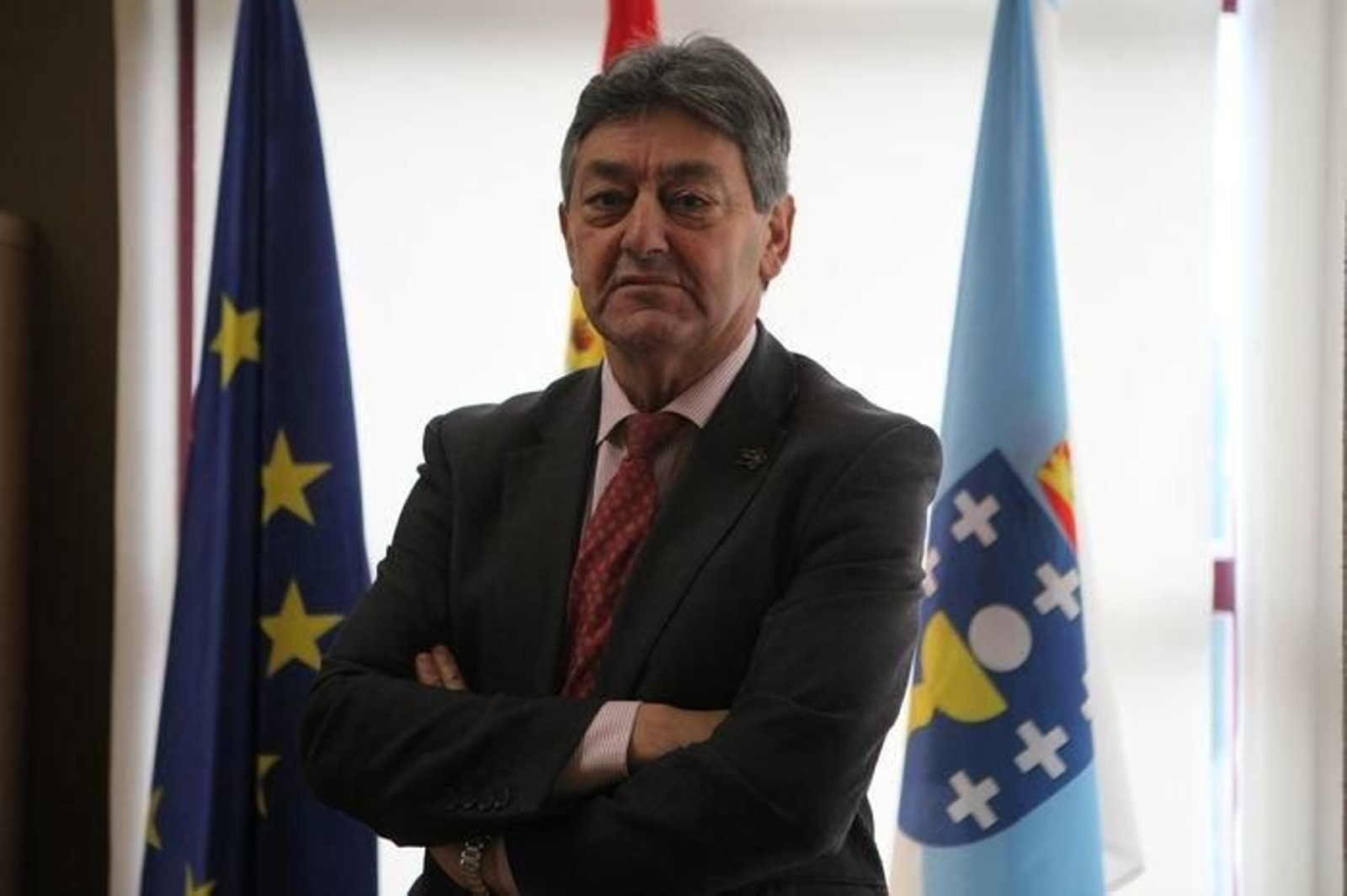 José Antonio Feijóo, en su despacho del consistorio de Baltar.