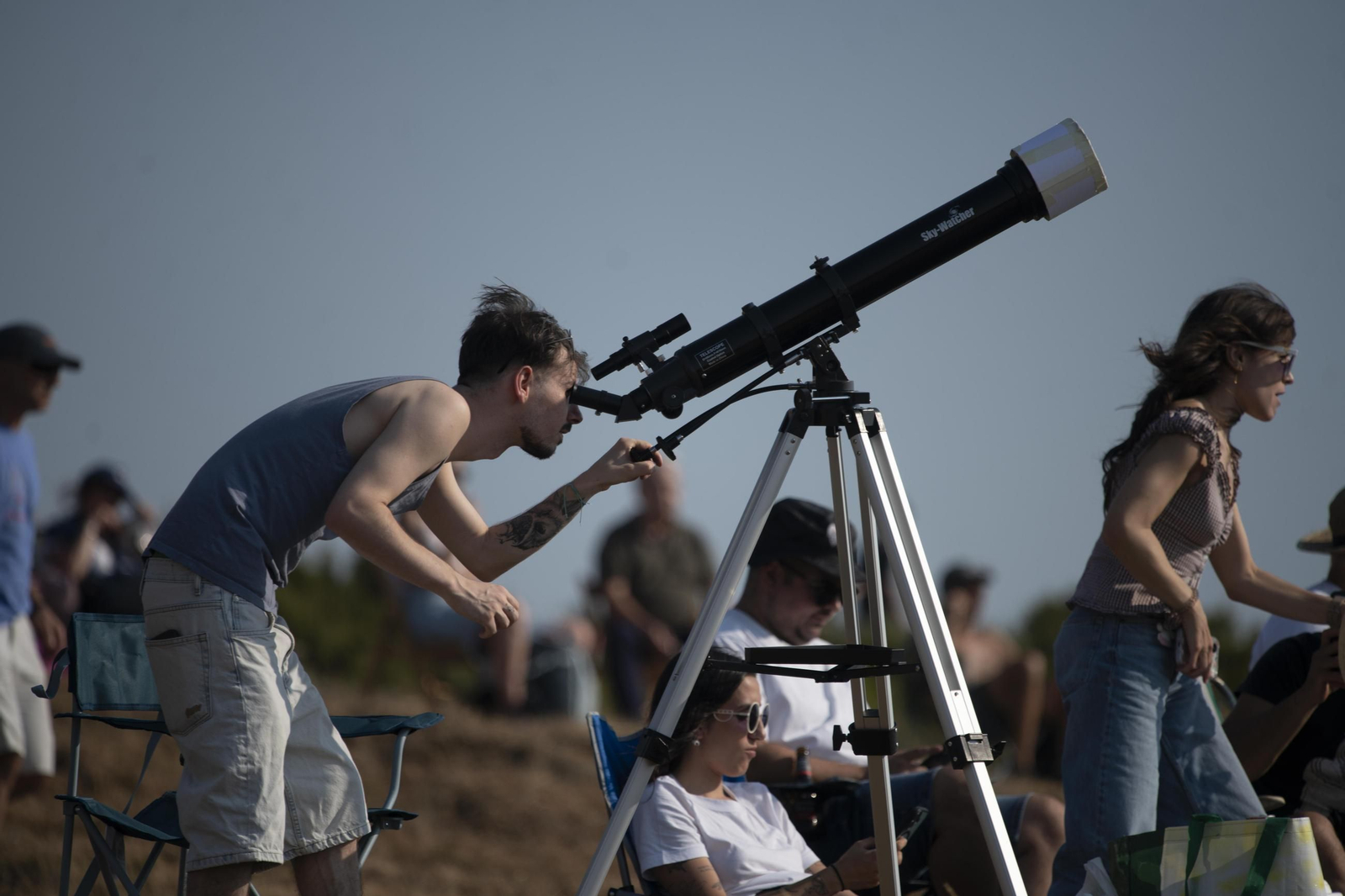 Galería | El observatorio de Trevinca, en A Veiga, vive una jornada histórica de eclipse