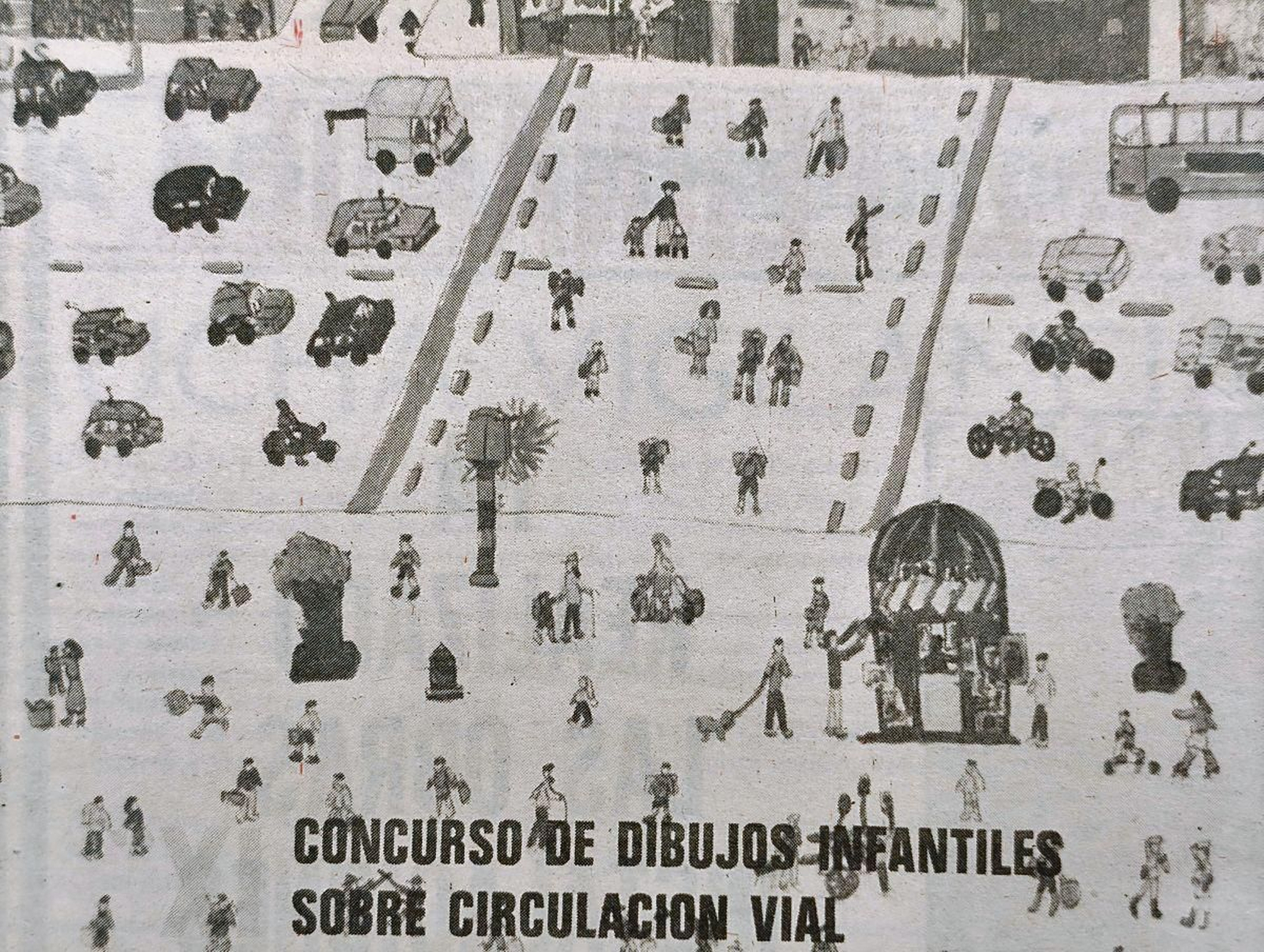 Cartel del Concurso de Dibujos Infantiles sobre circulación vial.