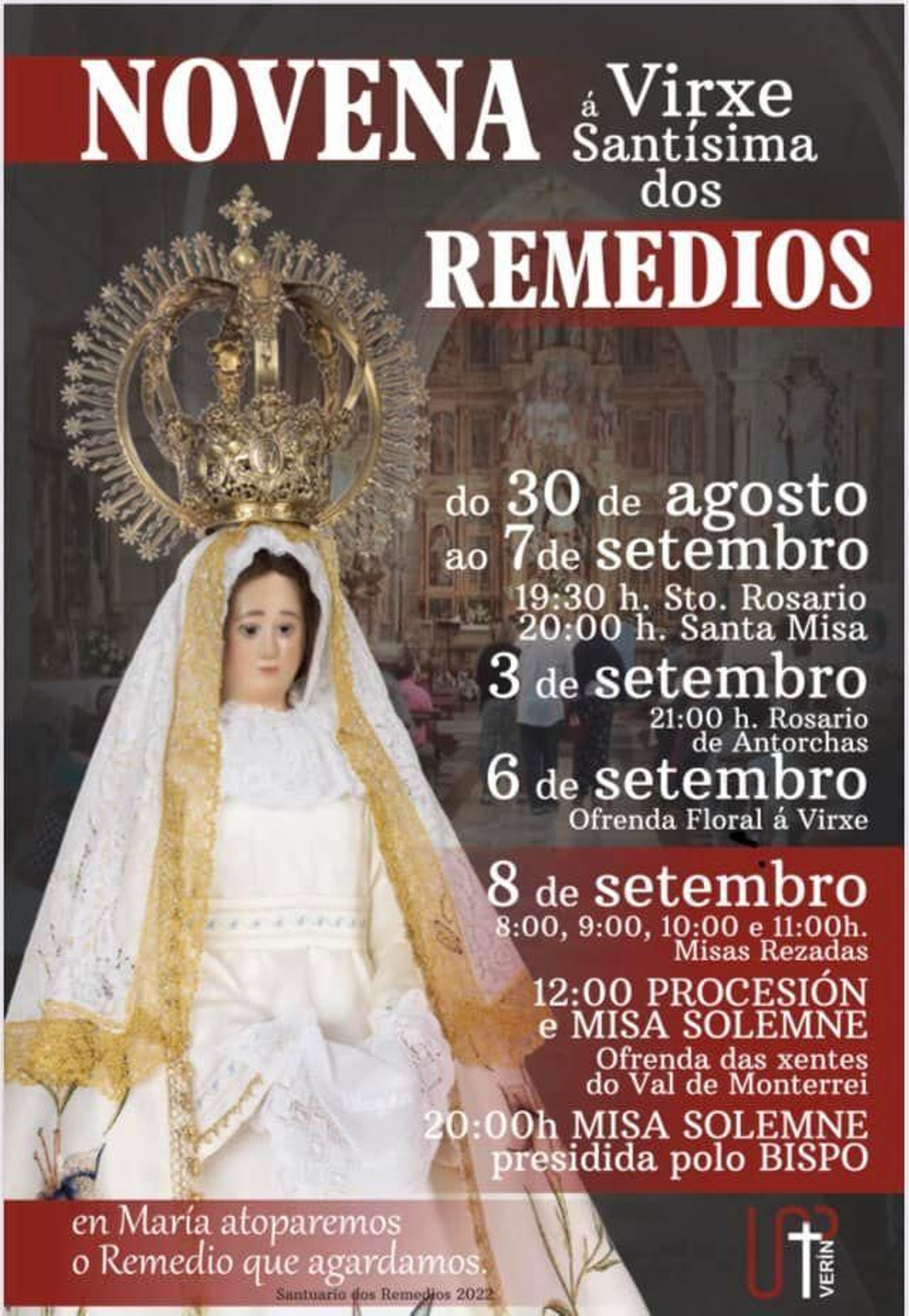 Horarios de las misas. 