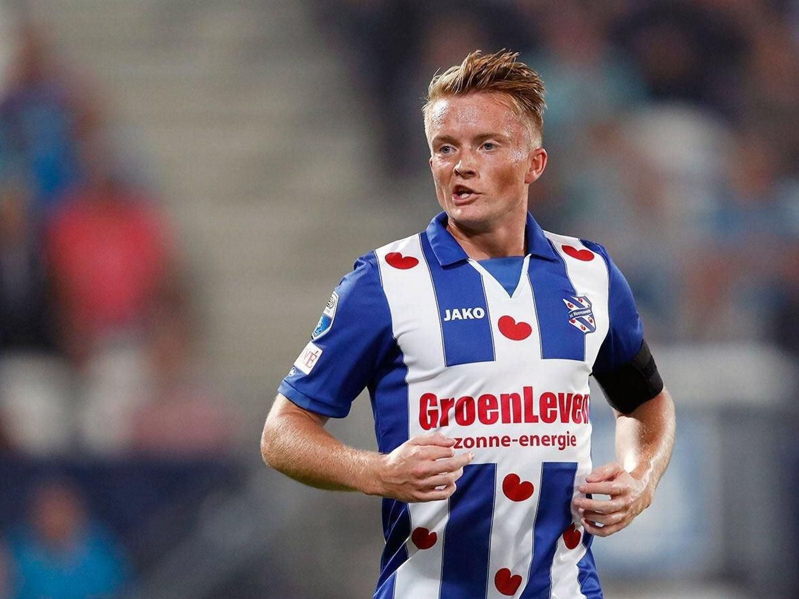 Sam Larsson, en un partido con el Heerenveen holandés.