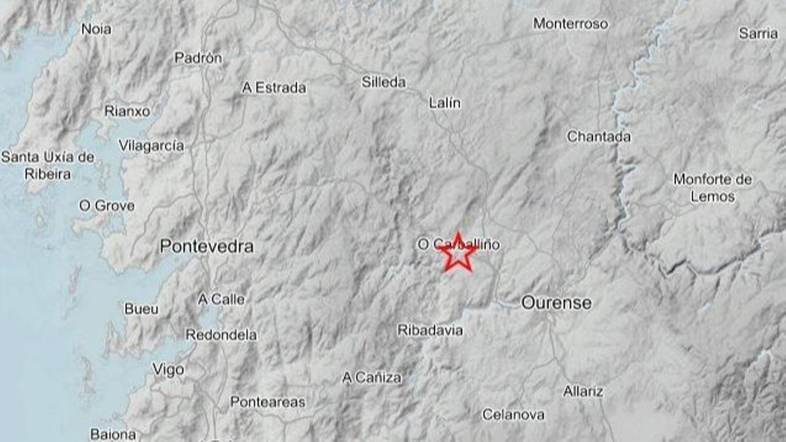 Terremoto en O Carballiño