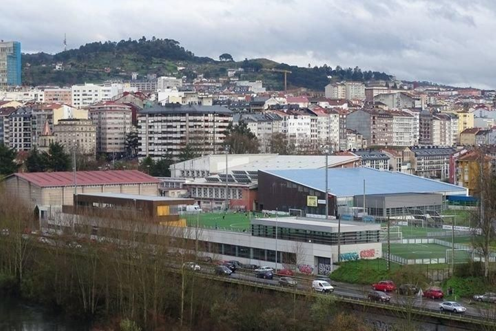 Vista general del pabellón de Os Remedios.