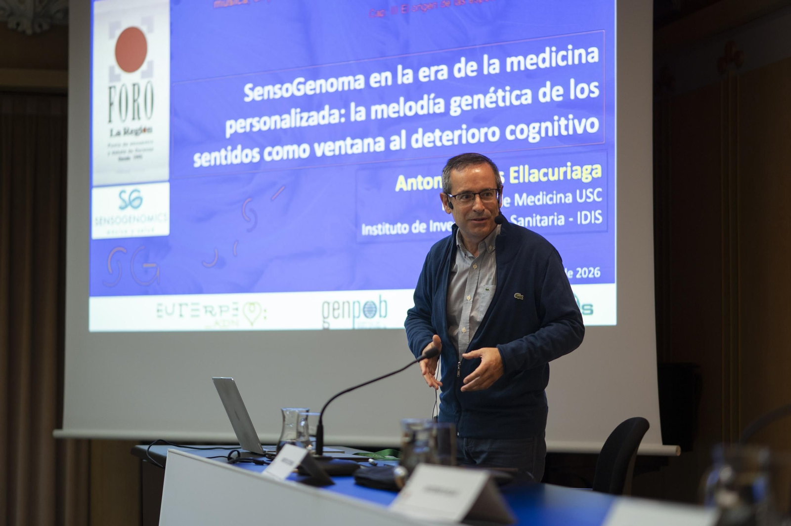 Antonio Salas impartiendo su conferencia en esta nueva edición del Foro La Región