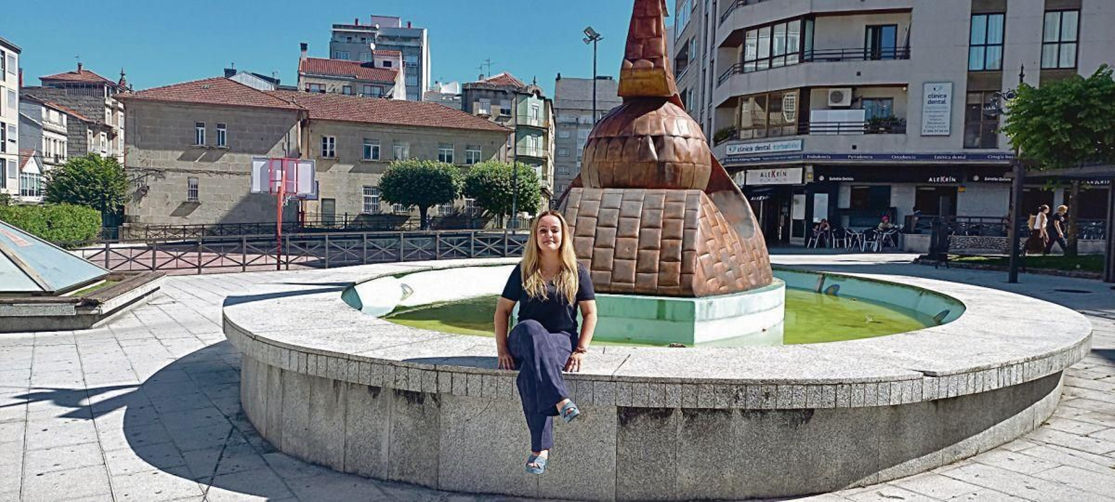 María González en Carballiño.