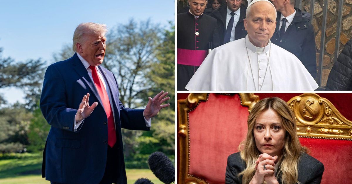 Donald Trump carga contra Giorgia Meloni por el papa León XIV: "Pensé ...