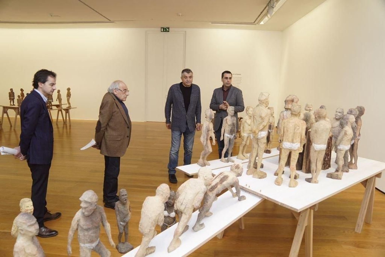 Martiño Nogueira, Cayetano Rodríguez, el autor Álvaro de la Vega y Rubén Martínez, durante la presentación.