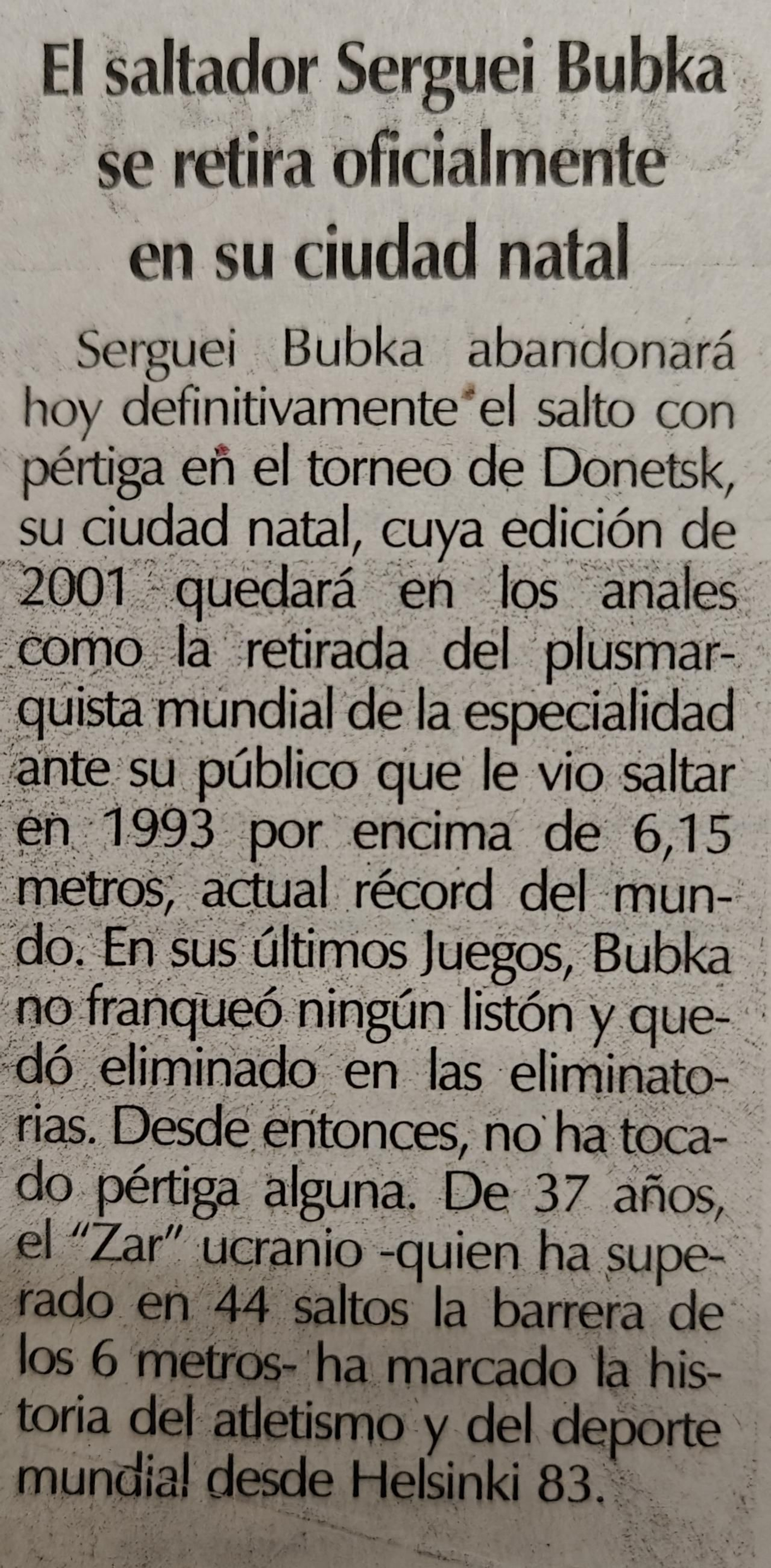 Noticia 2001