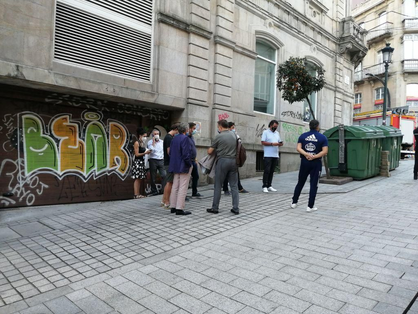 Un incendio se desata en la sede del Celta 85
