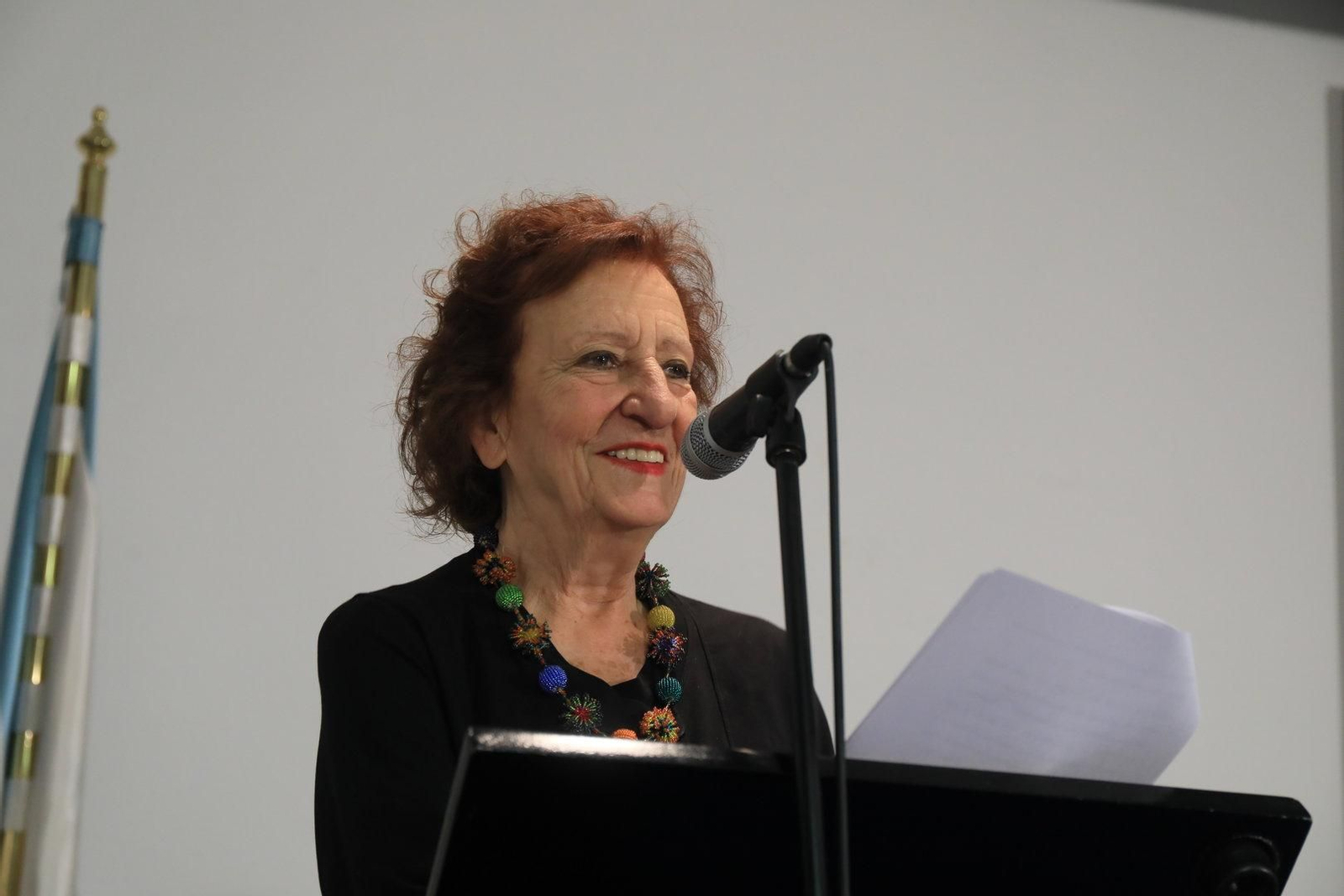 Un momento del discurso.