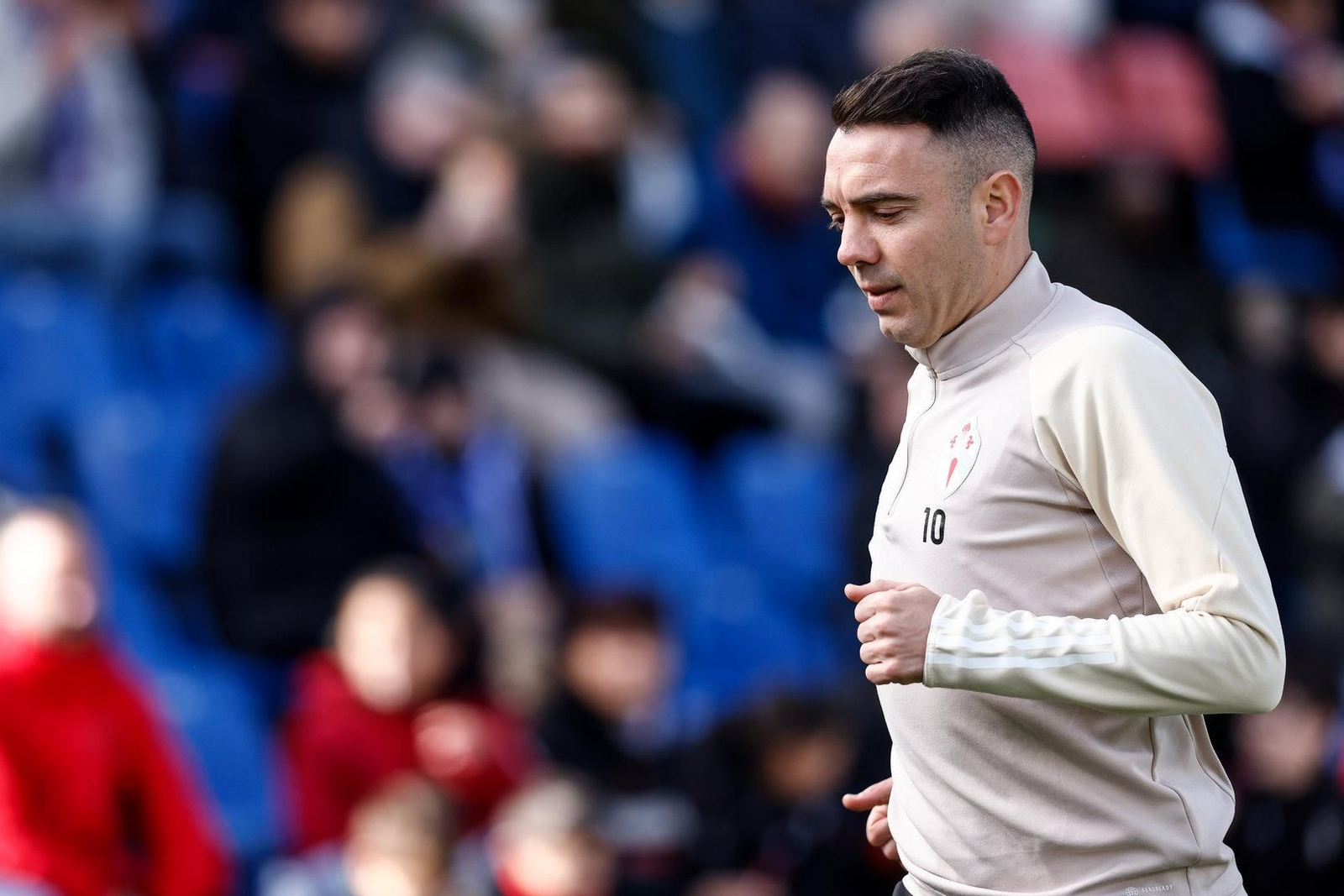Iago Aspas en el partido entre el Getafe y el Celta.