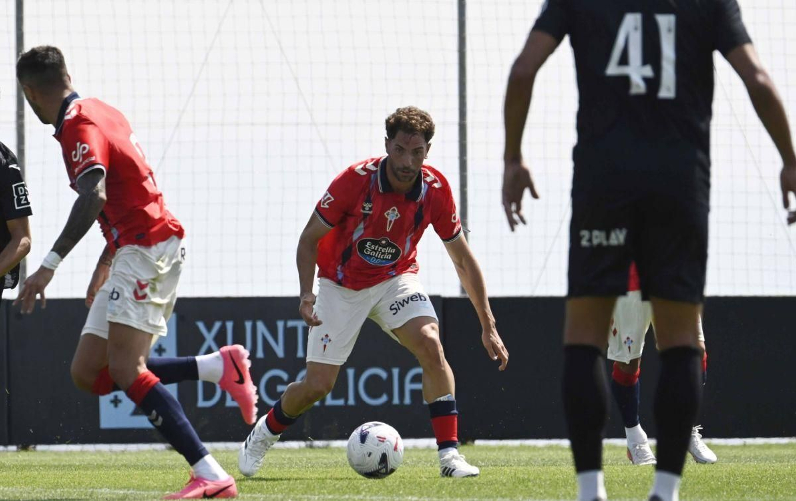 Rueda fue el gran argumento ofensivo celeste en la segunda parte.