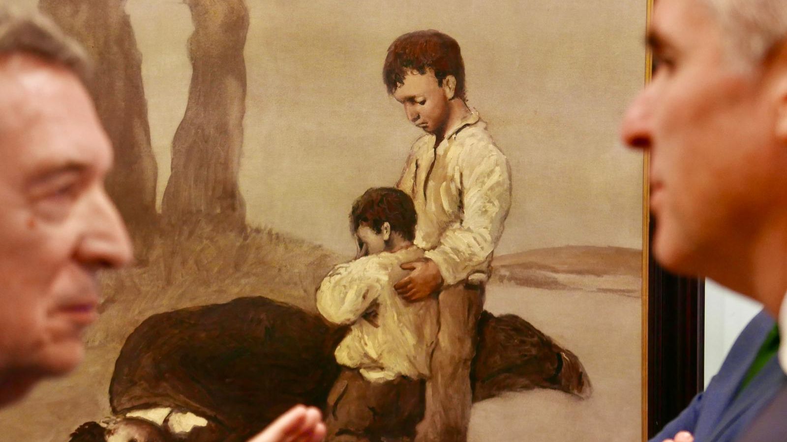 El cuadro de Castelao "A derradeira leición do mestre"