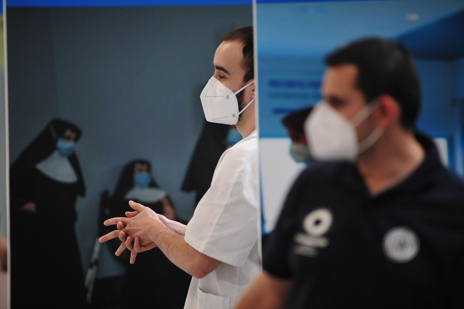 Campaña de vacunación en Expourense. (José Paz)